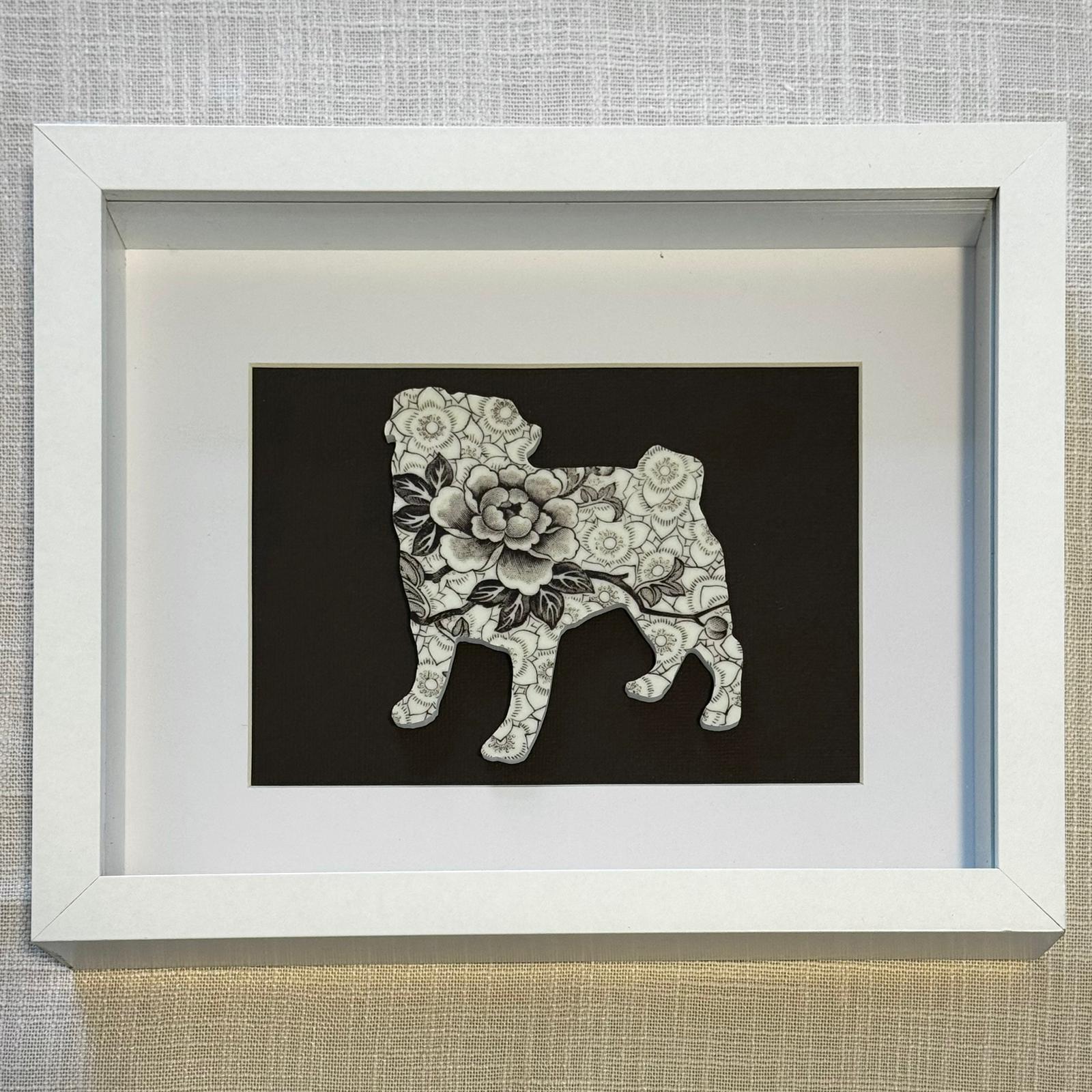 1960-70’s Pug from Johnson of Australia ‘Lotus’ Framed Artwork