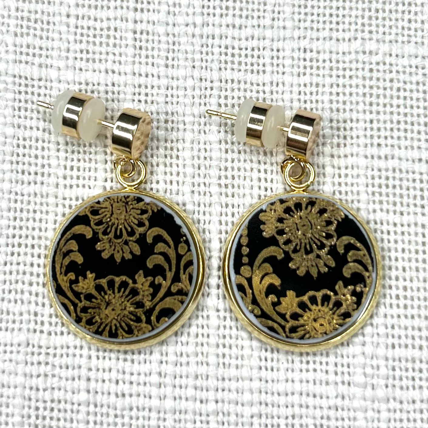 1960’s Westminster China Stud Dangly Earrings YM