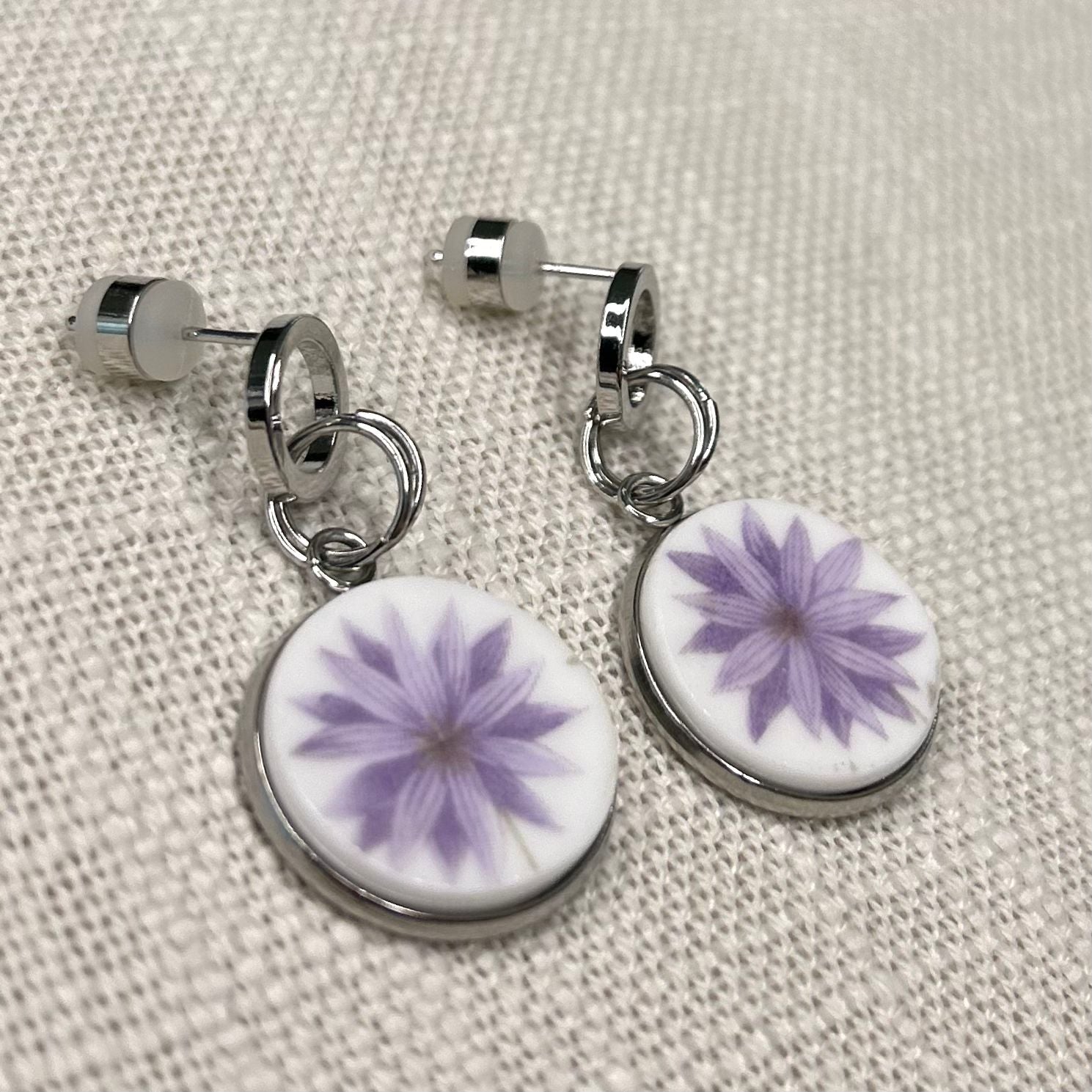 1950’s Gladstone China Stud Dangly Earrings SM