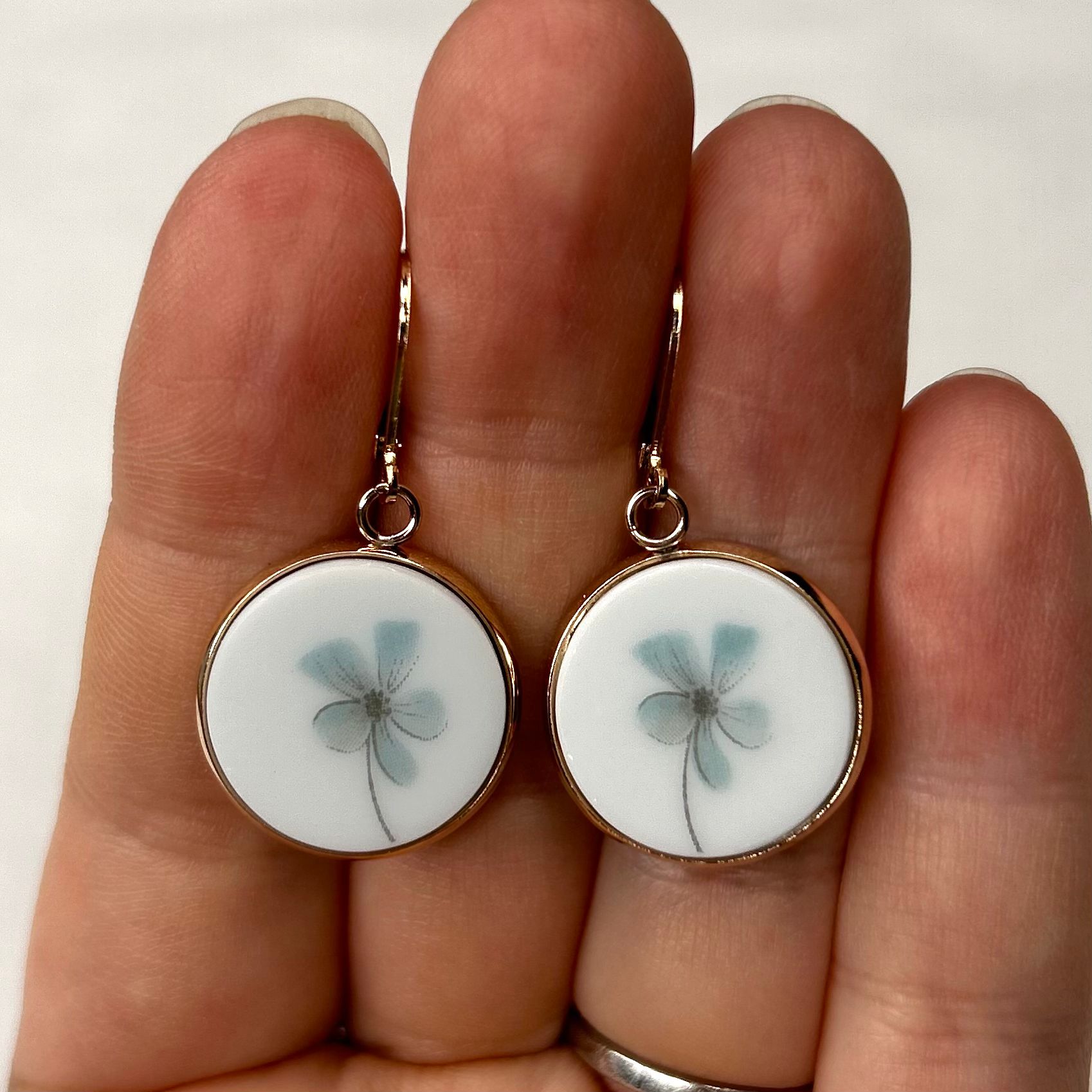 1967-79 Noritake ‘Alouette’ Leverback Dangly Earrings RM
