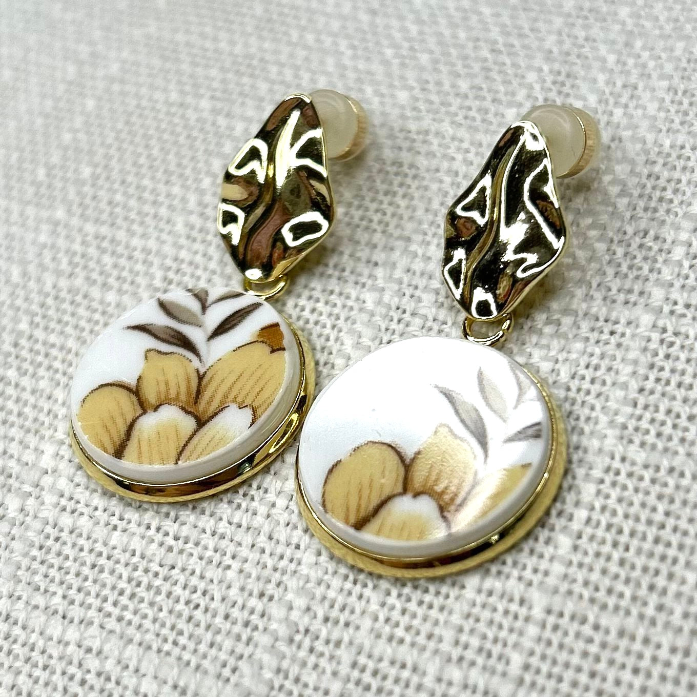 1950’s Queen Anne Stud Dangly Earrings YM