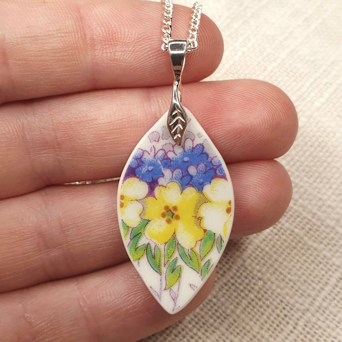 1950’s Sterling Silver Royal Stafford Pendant Necklace