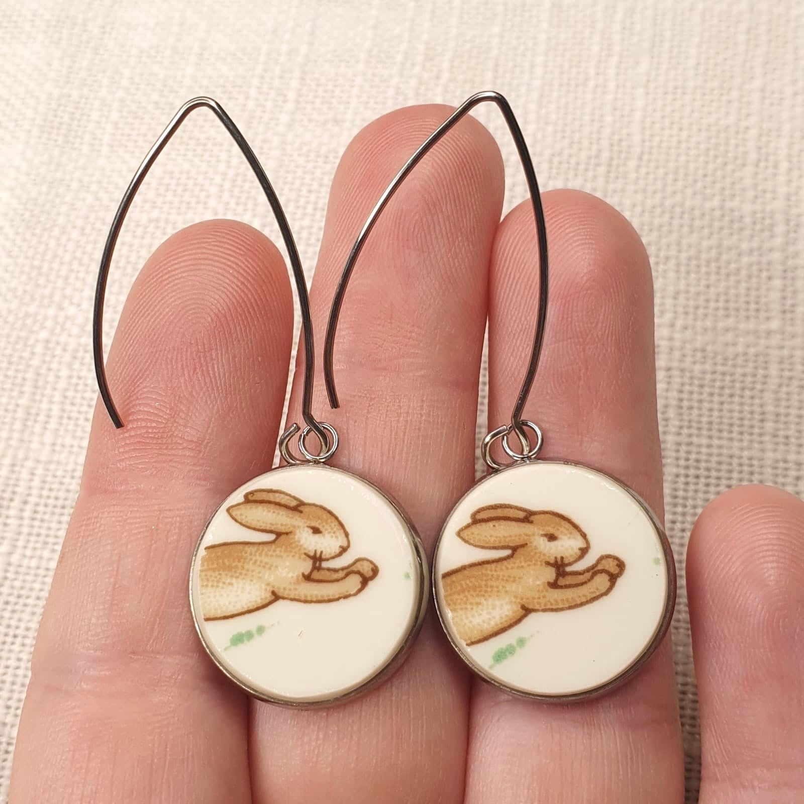 Royal Doulton ‘Bunnykins’ Hooks Dangly Earrings S