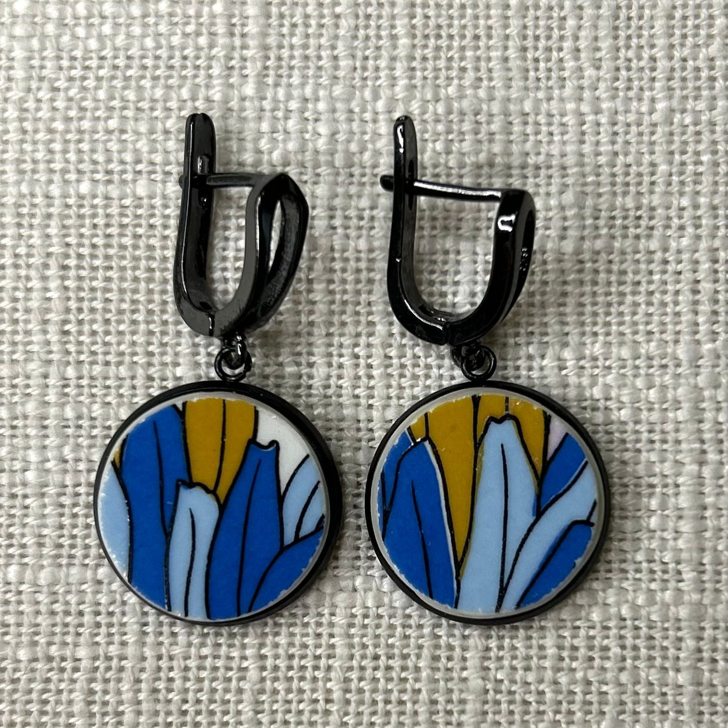 1970’s Pontesa Leverback Dangly Earrings BM