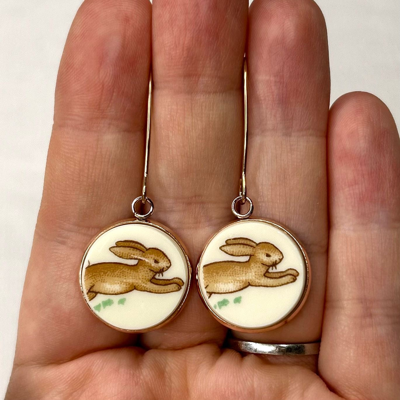 Royal Doulton ‘Bunnykins’ Hooks Dangly Earrings RM