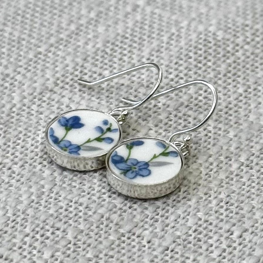 1950’s Sterling Silver Queen Anne ‘Sonata’ Dangly Earrings