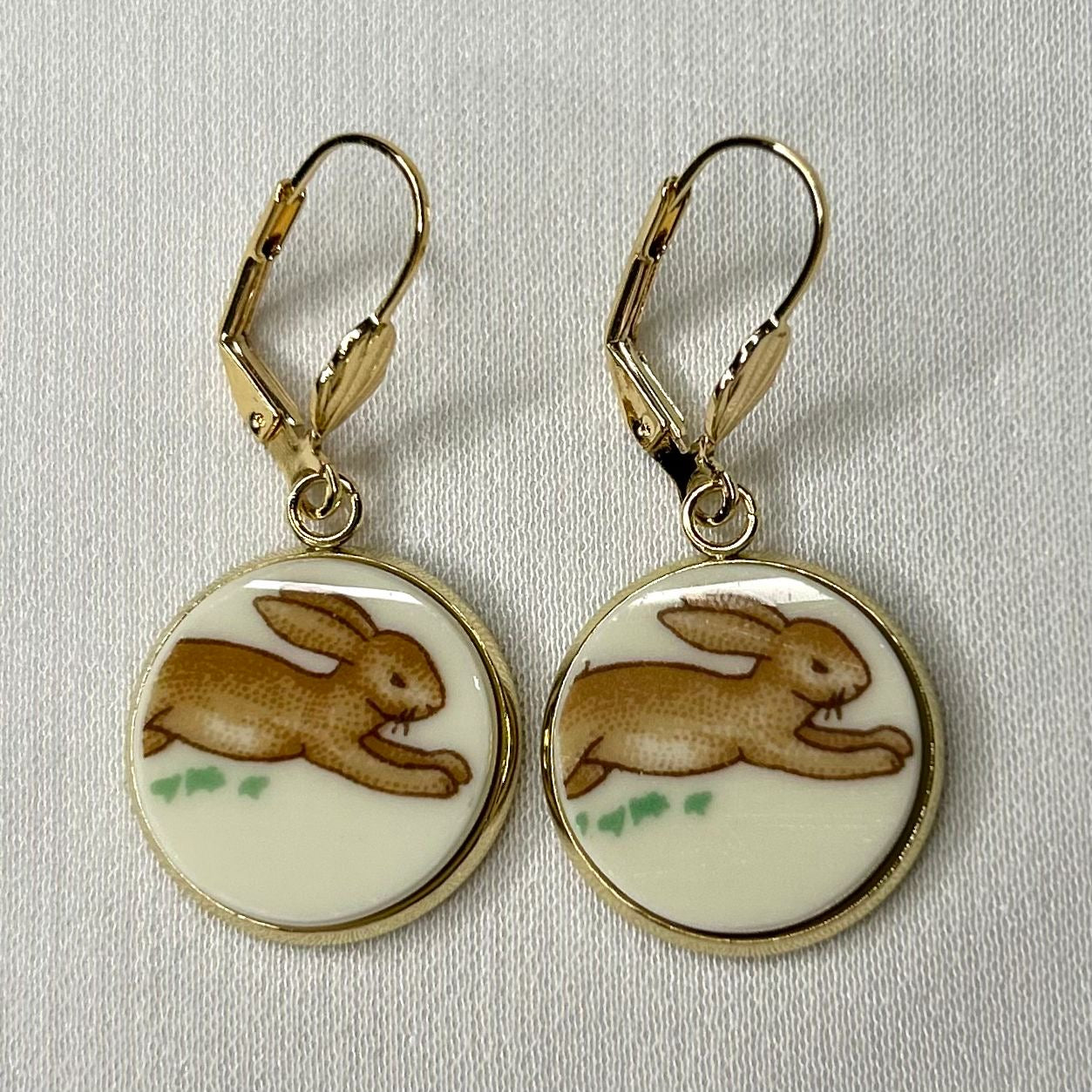 Bunnykins by Royal Doulton Leverback Dangly Earrings YM