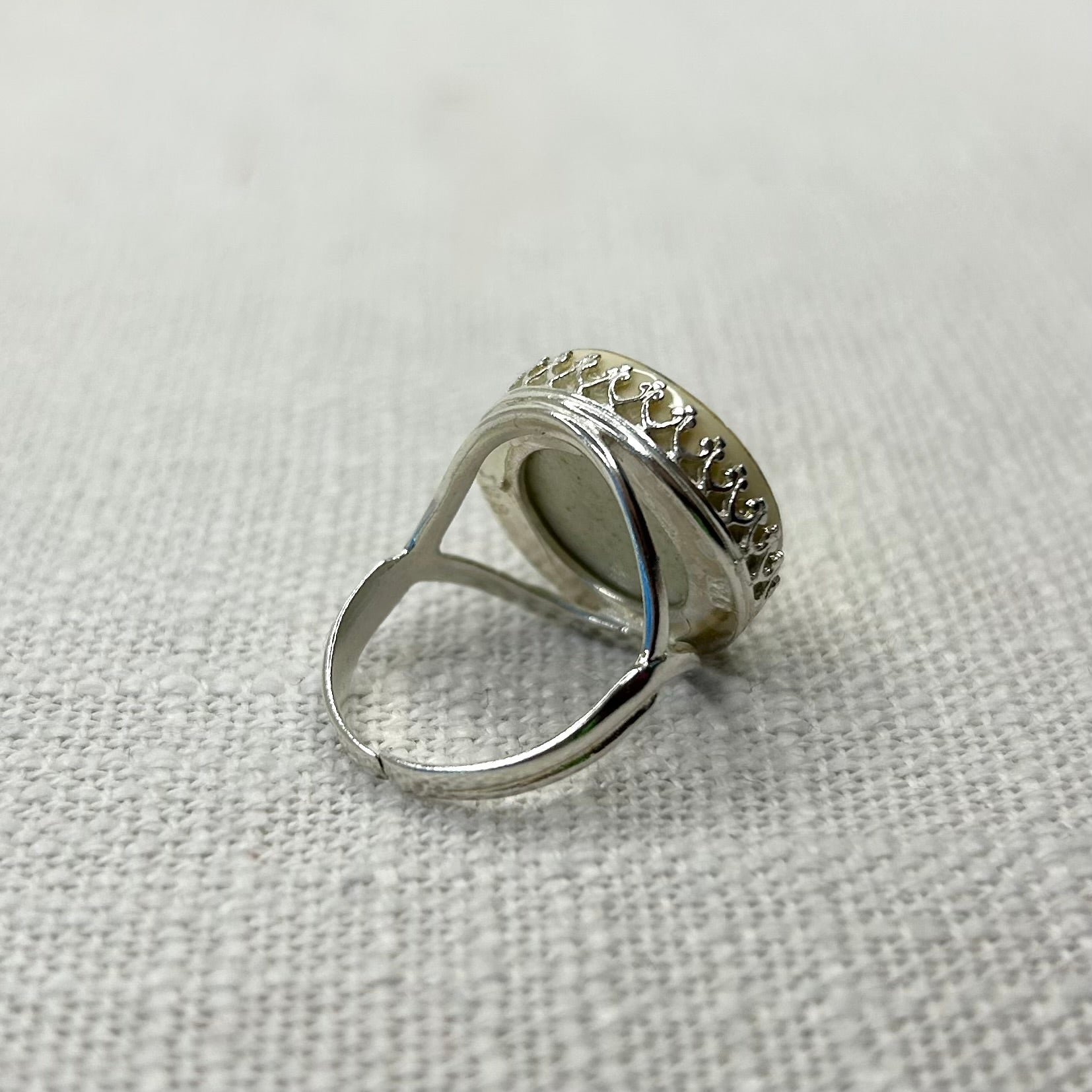 1970’s Johnson of Australia Sunflower Adjustable Ring SS