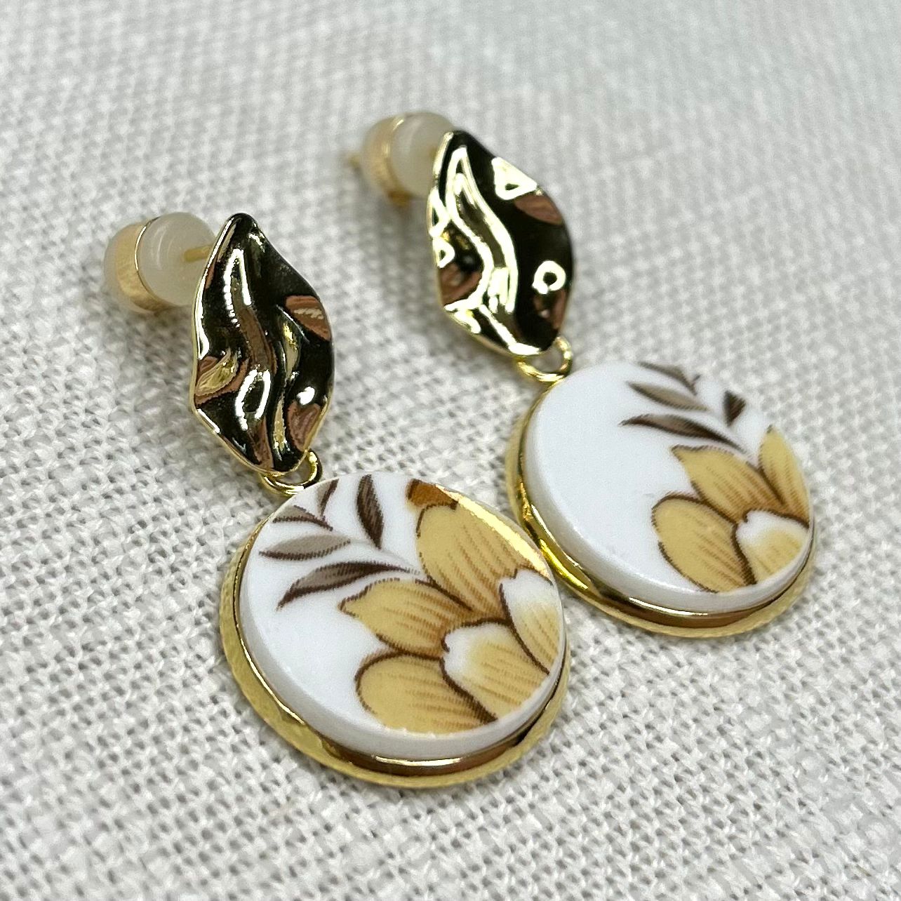 1950’s Queen Anne Stud Dangly Earrings YM