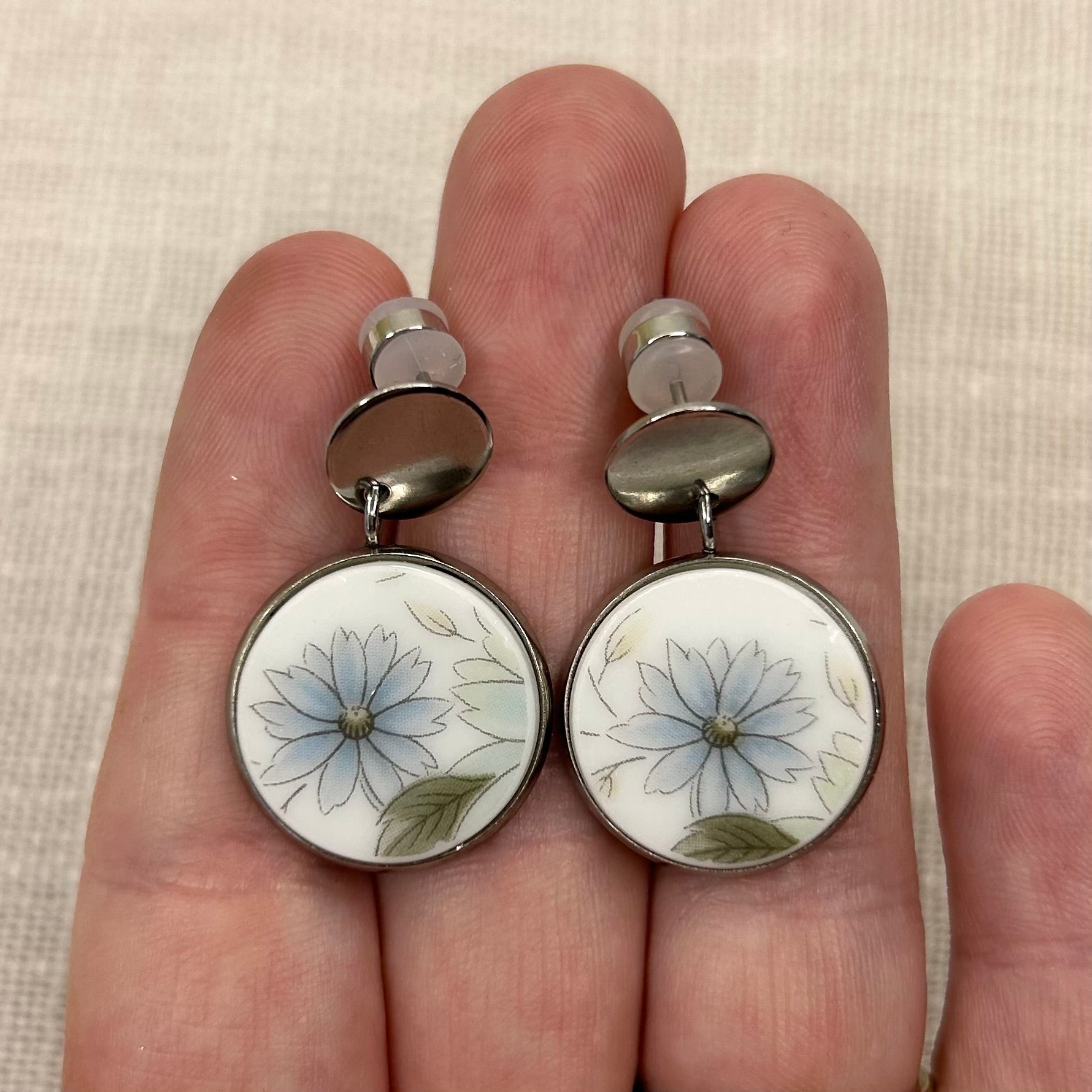 1966-77 Noritake ‘Marella’ Stud Dangly Earrrings S