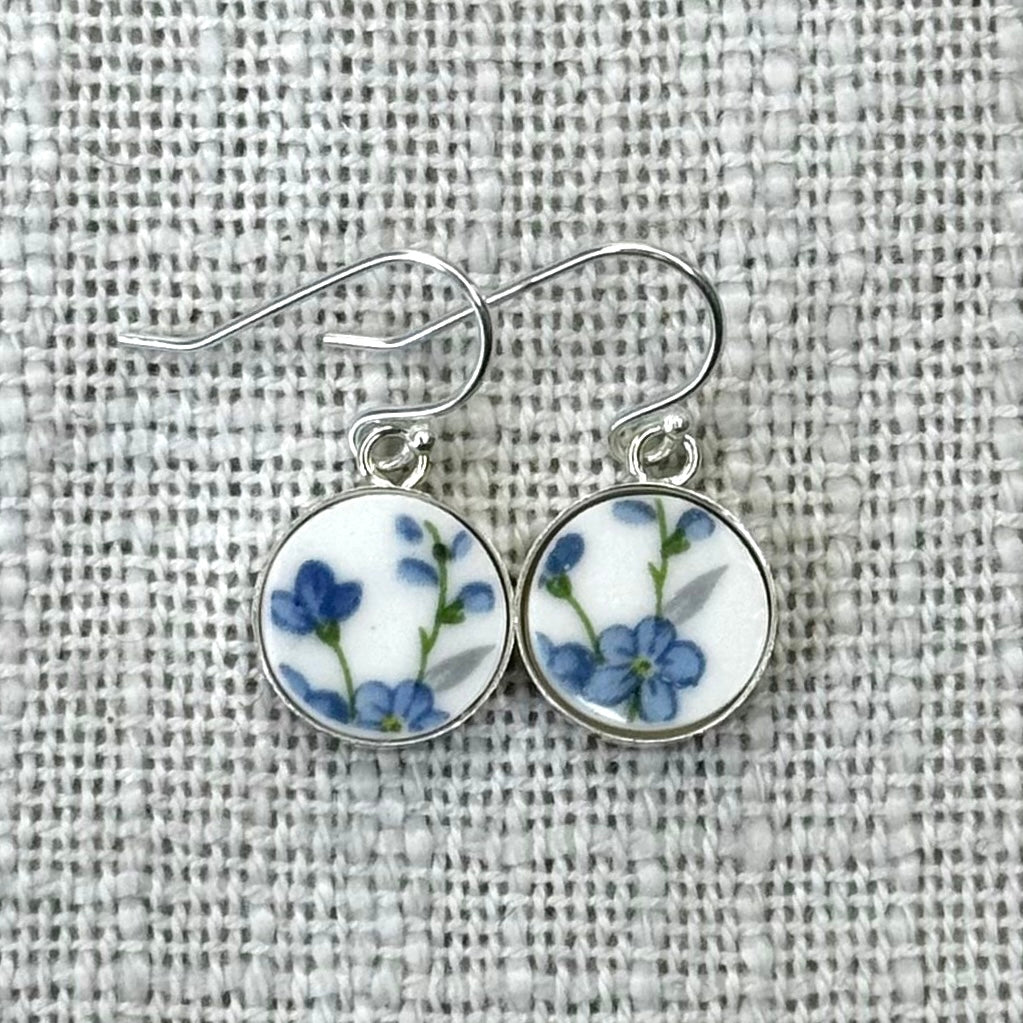 1950’s Sterling Silver Queen Anne ‘Sonata’ Dangly Earrings