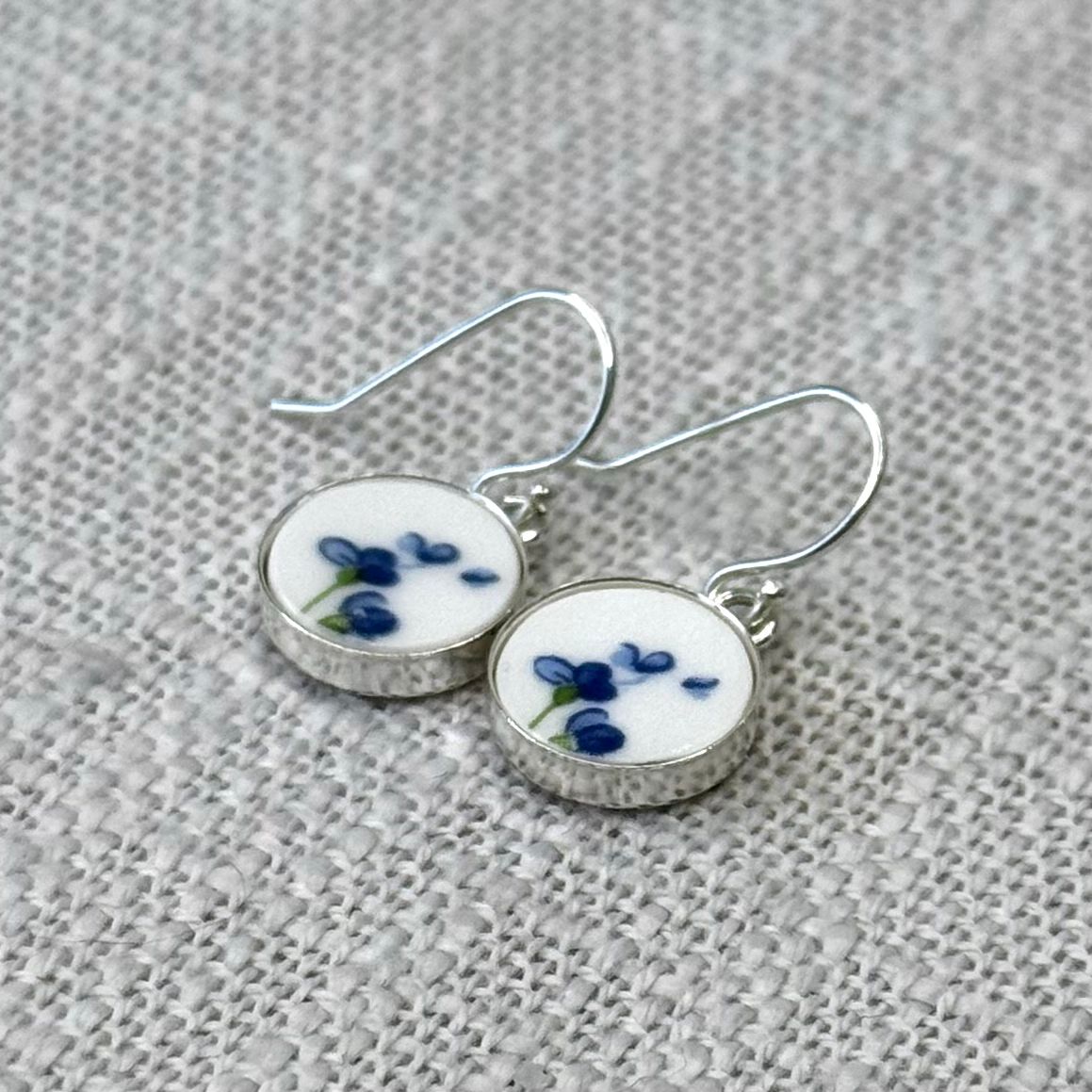 1950’s Sterling Silver Queen Anne ‘Sonata’ Dangly Earrings