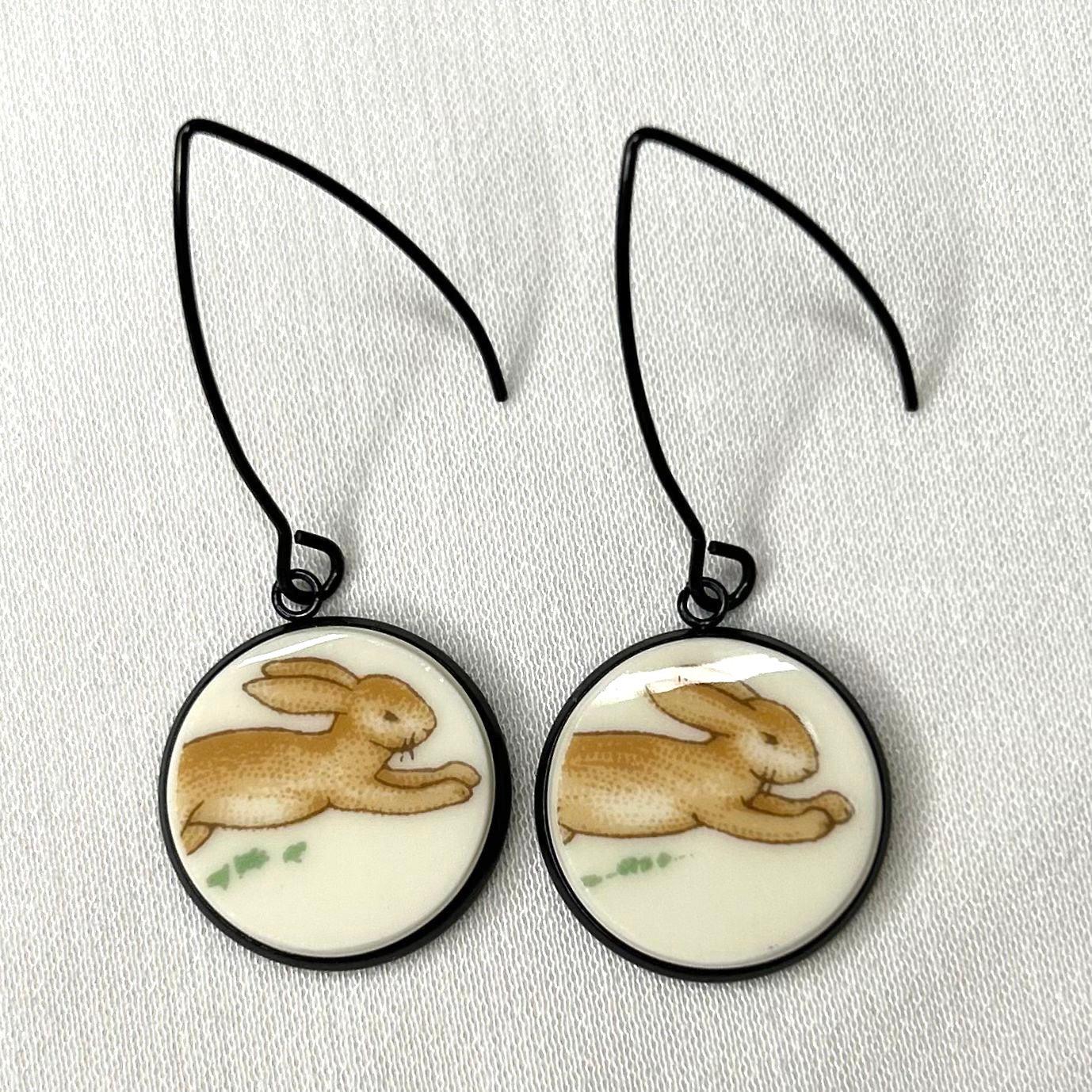 Bunnykins by Royal Doulton Hooks Dangly Earrings BM