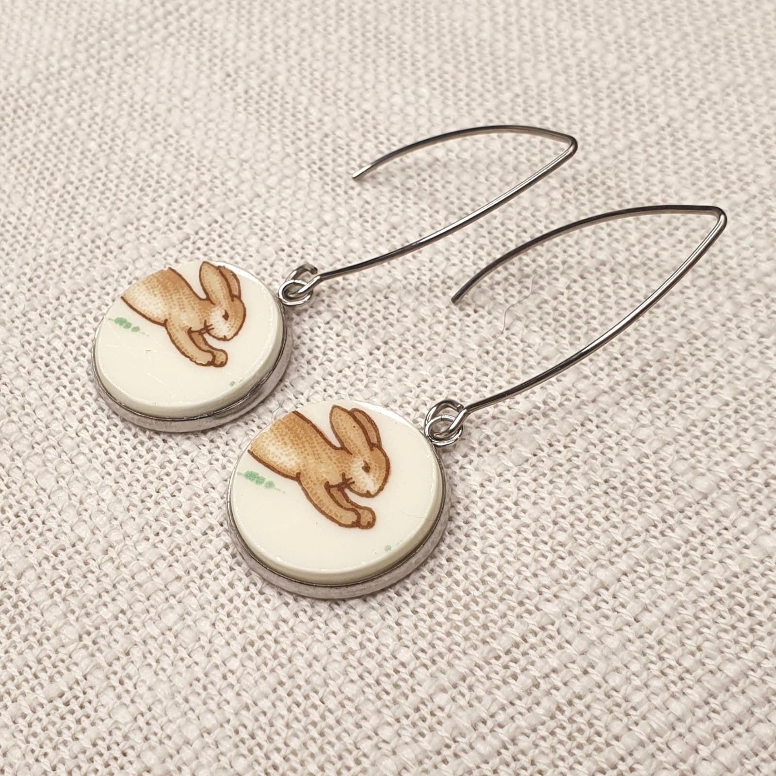 Royal Doulton ‘Bunnykins’ Hooks Dangly Earrings S