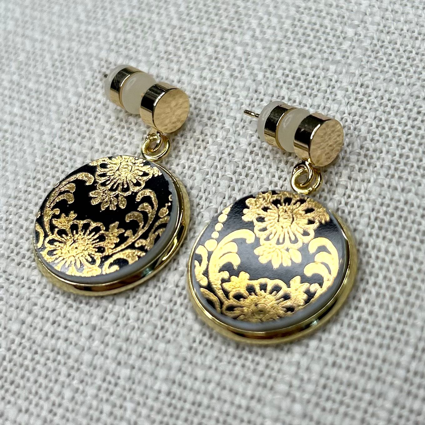 1960’s Westminster China Stud Dangly Earrings YM