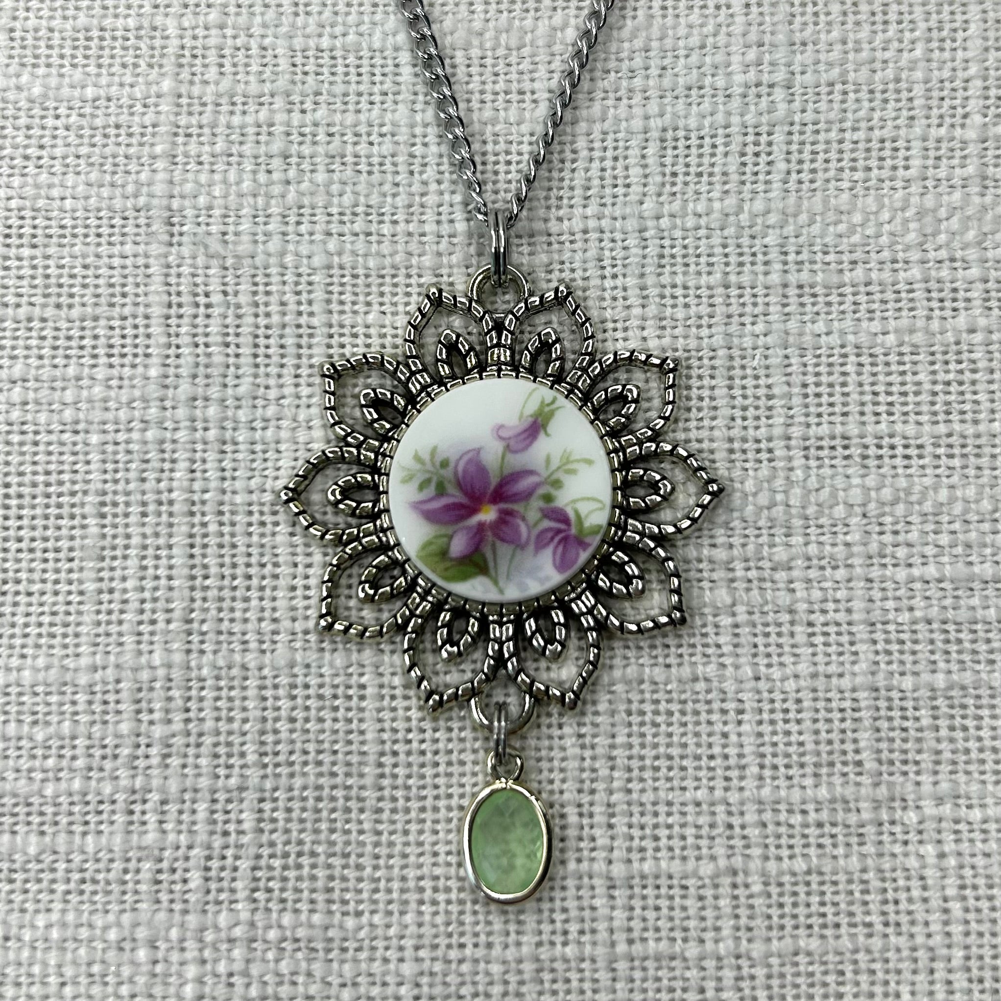 1966 Royal Albert ‘Sweet Violets’ Pendant Necklace