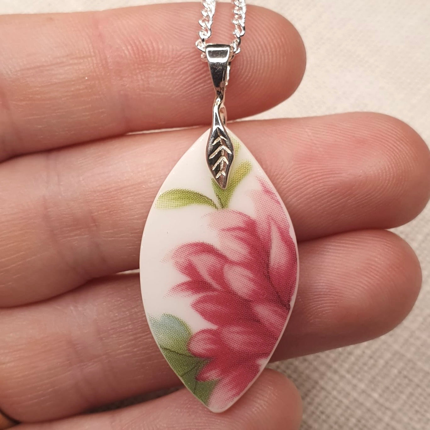 1960’s Sterling Silver Duchess Pendant Necklace