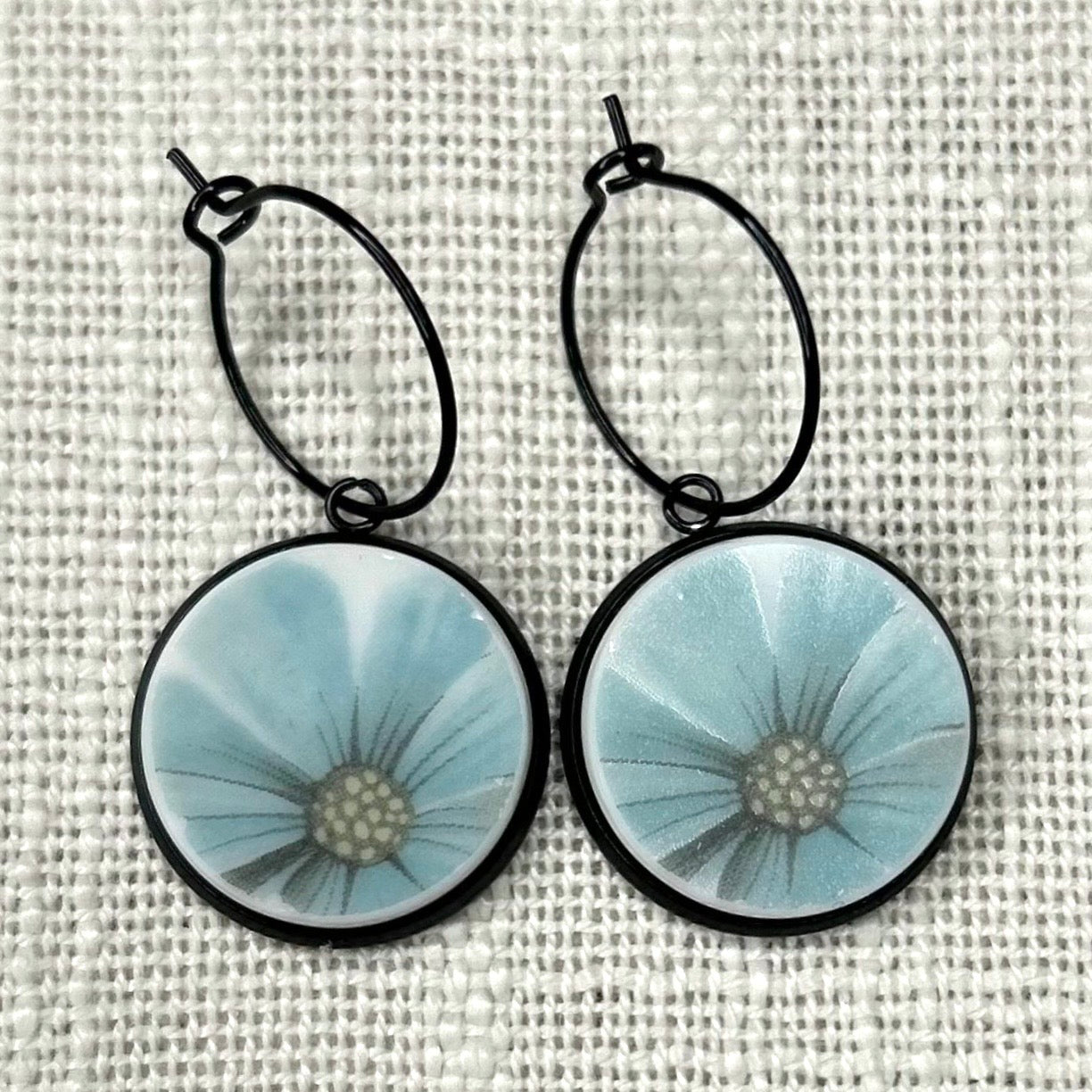 1967-79 Norikake ‘Alouette’ Hoops Dangly Earrings BM