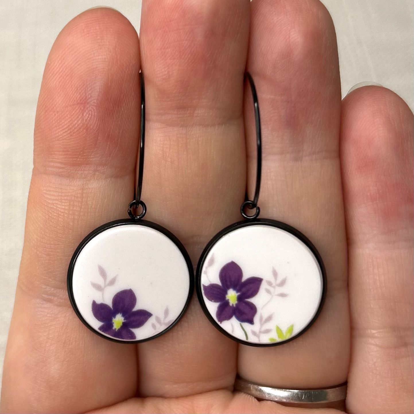 1950’s Queen Anne Hoops Dangly Earrings BM