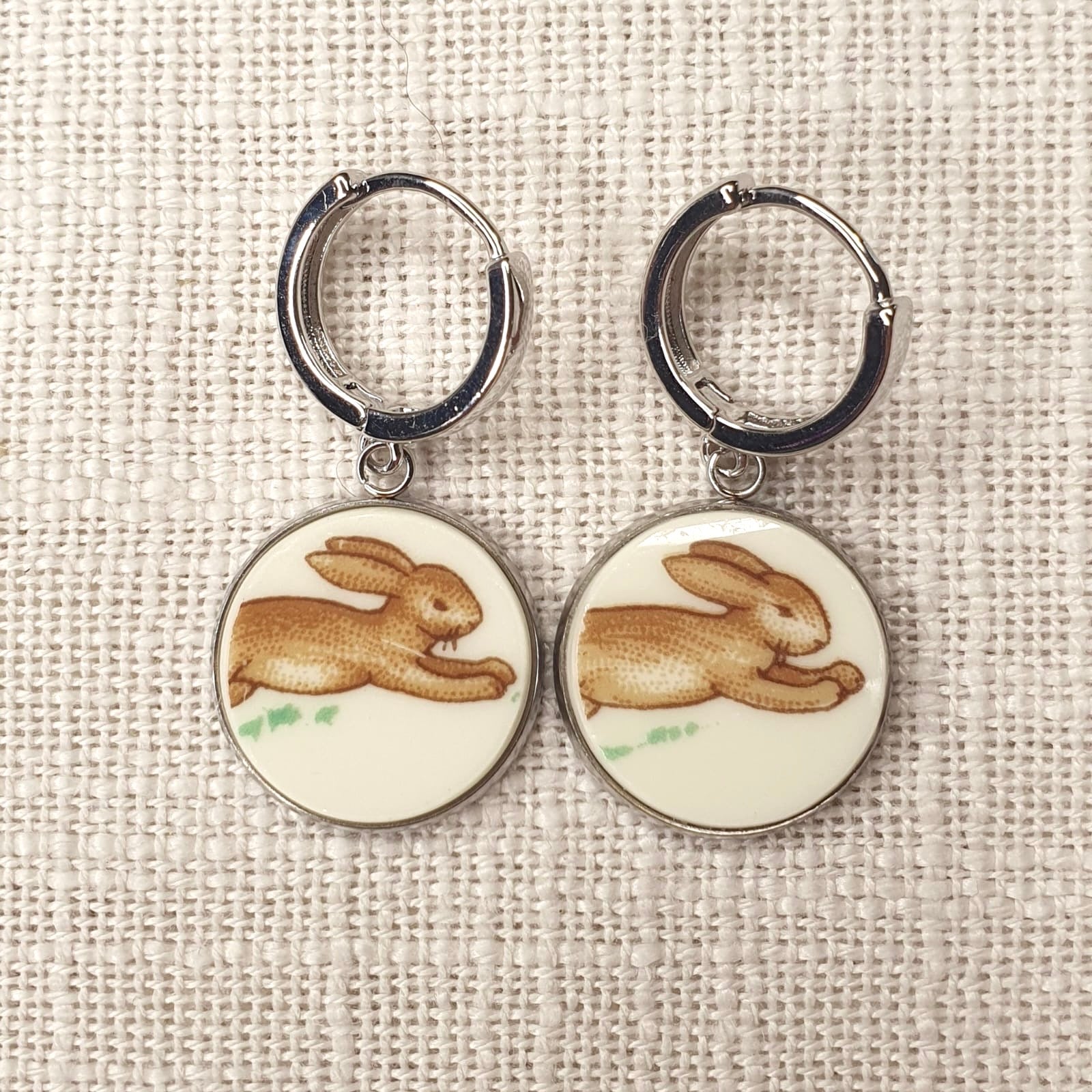 Royal Doulton ‘Bunnykins’ Huggies Dangly Earrings S