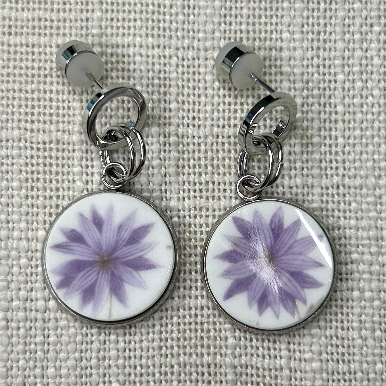 1950’s Gladstone China Stud Dangly Earrings SM