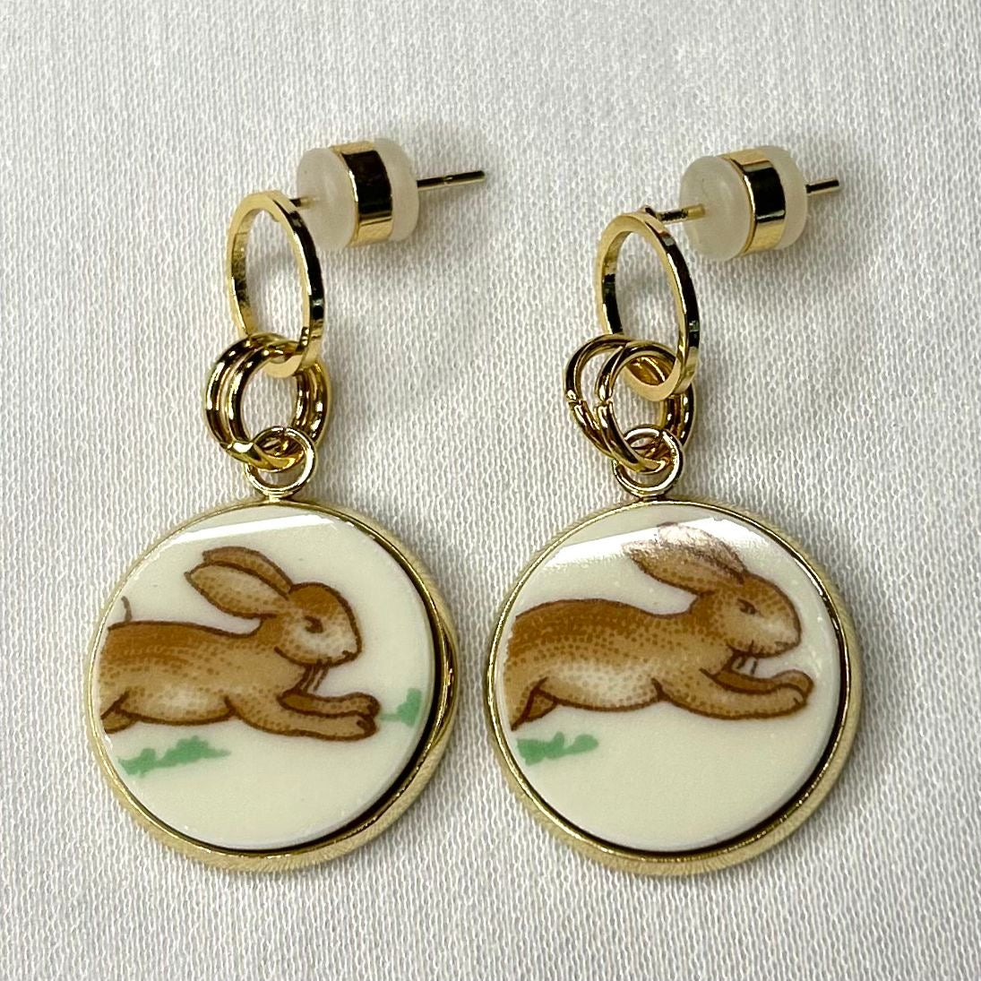 Bunnykins by Royal Doulton Stud Dangly Earrings YM
