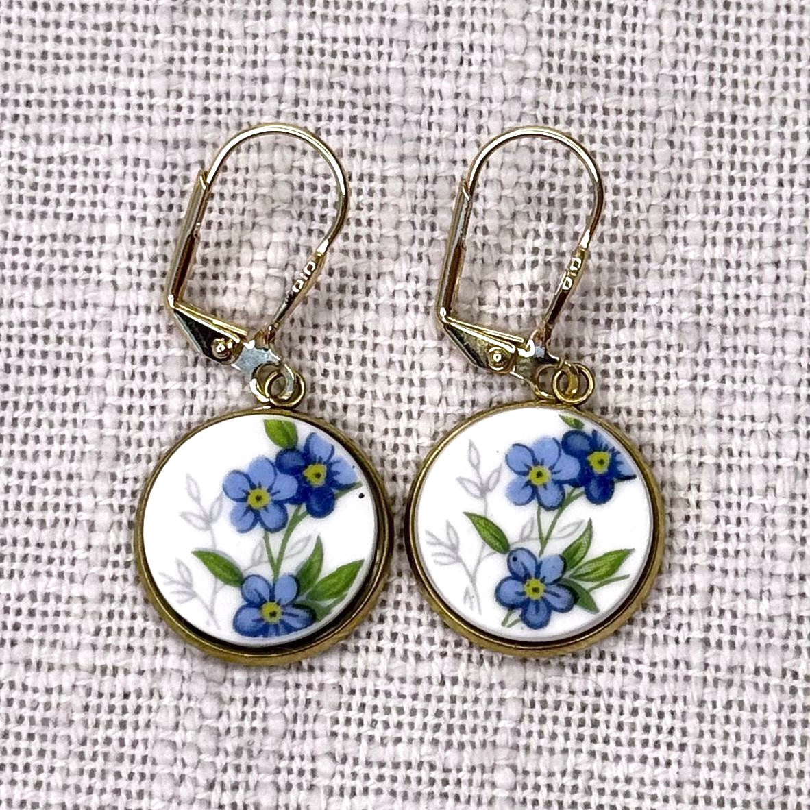 1950’s Queen Anne ‘Sonata’ Leverback Dangly Earrings YM