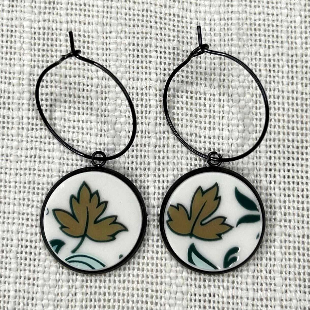 1960’s Royal Doulton Hoops Dangly Earrings BM