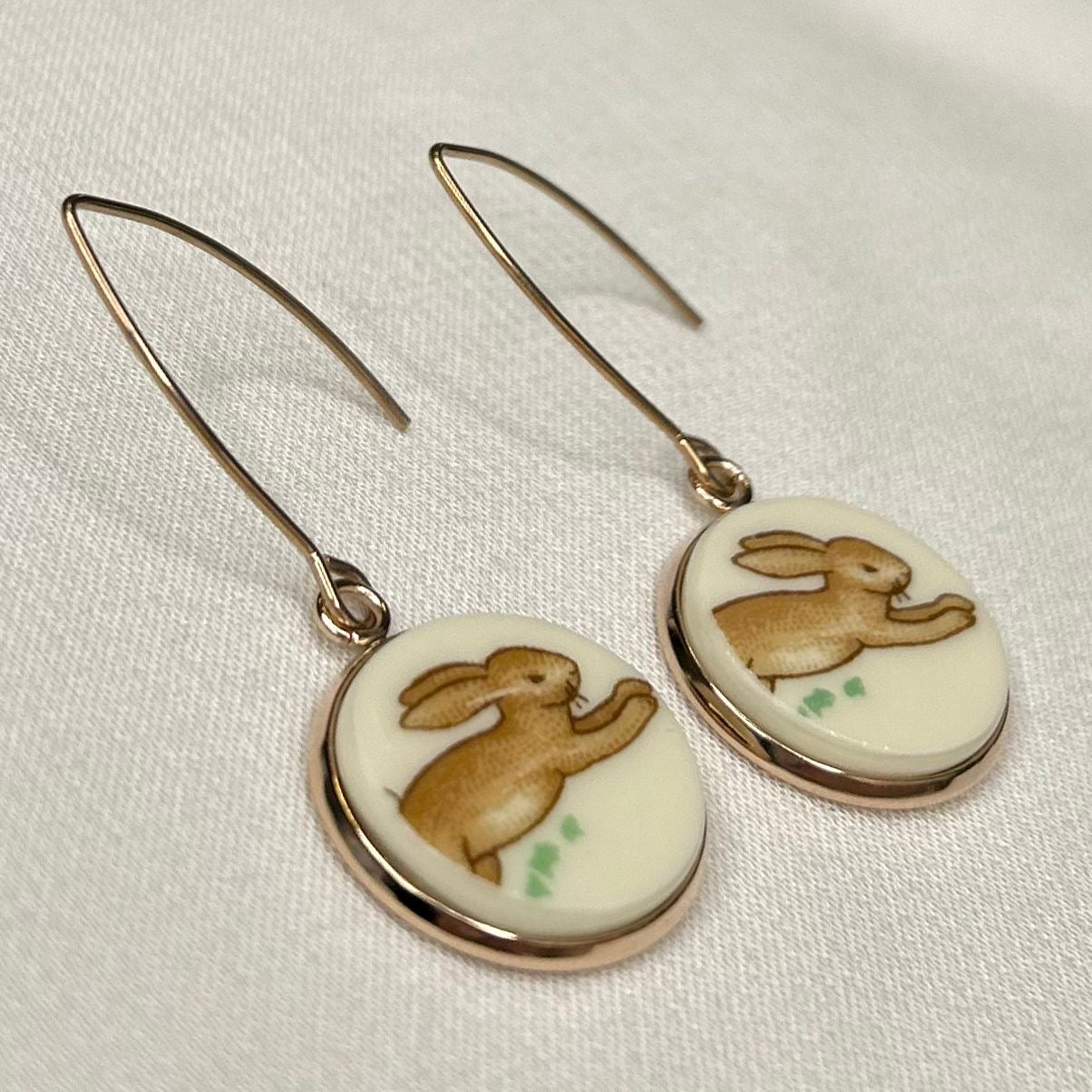 Royal Doulton ‘Bunnykins’ Hooks Dangly Earrings RM