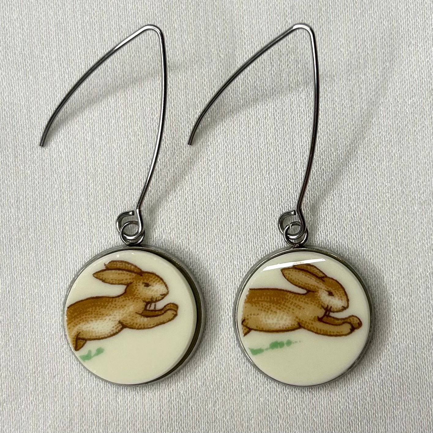 Bunnykins by Royal Doulton Hooks Dangly Earrings SM
