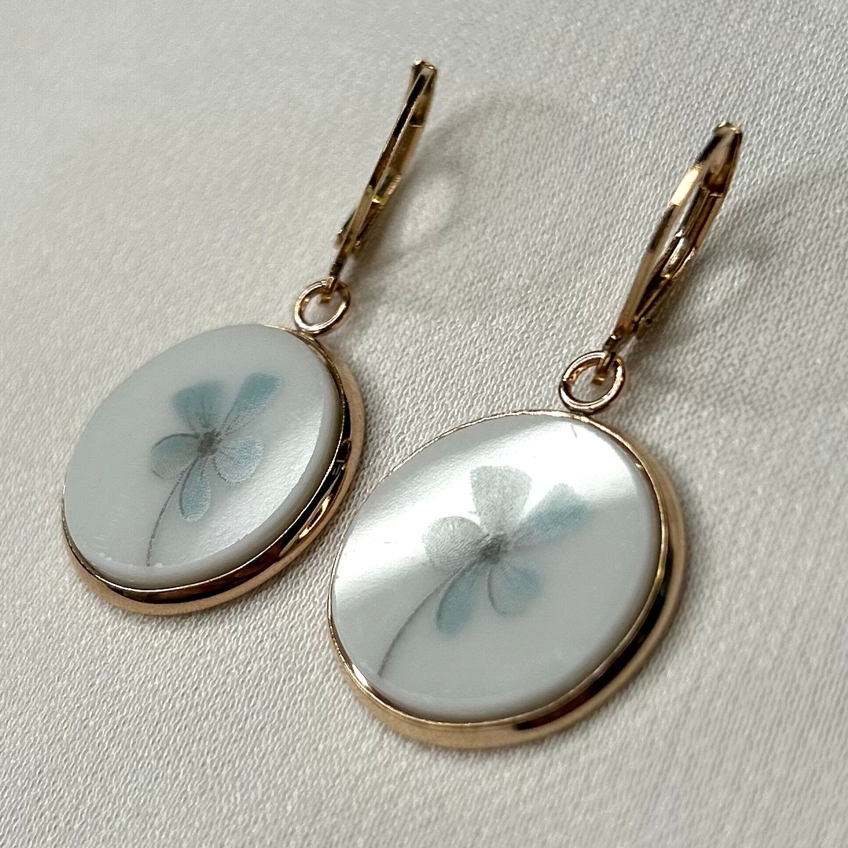 1967-79 Noritake ‘Alouette’ Leverback Dangly Earrings RM