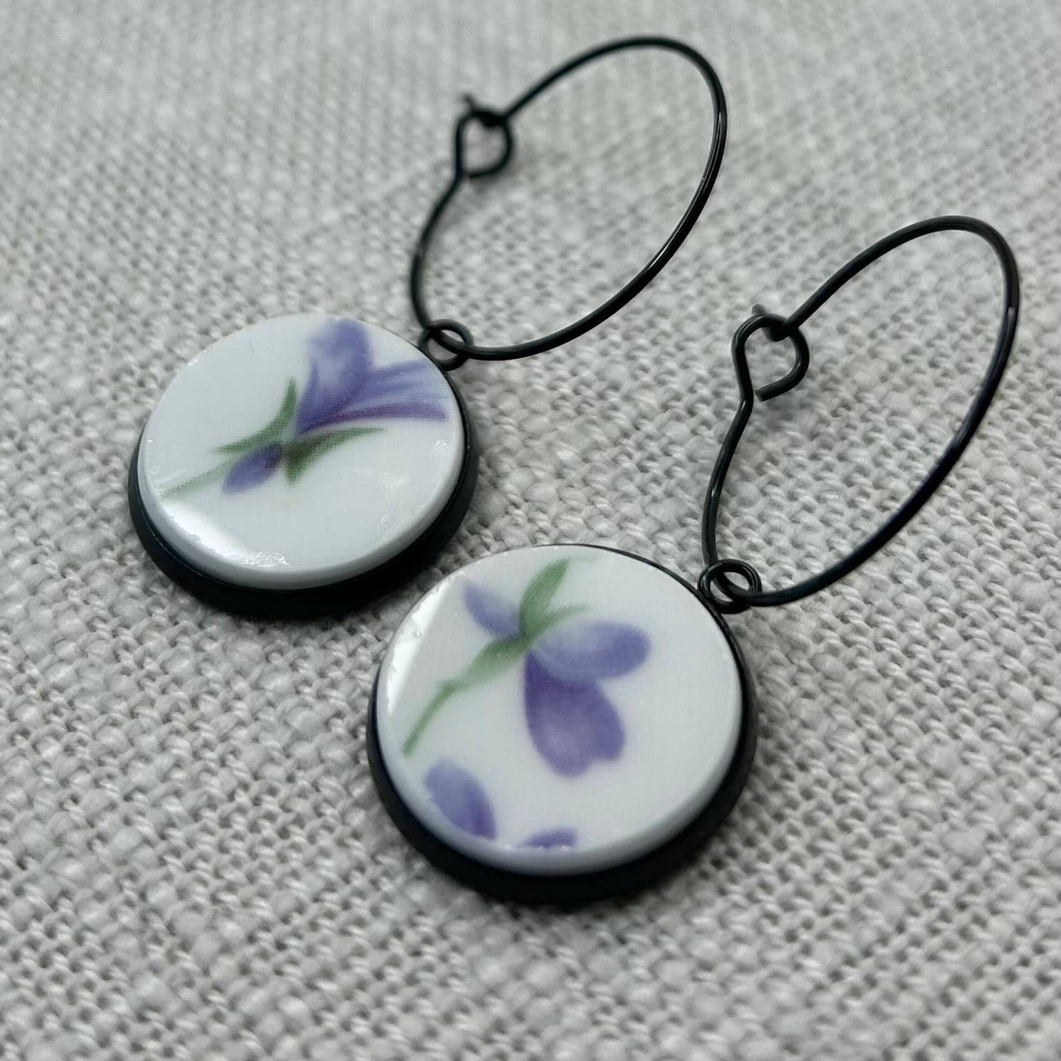 1950’s Royal Standard Hoops Dangly Earrings B