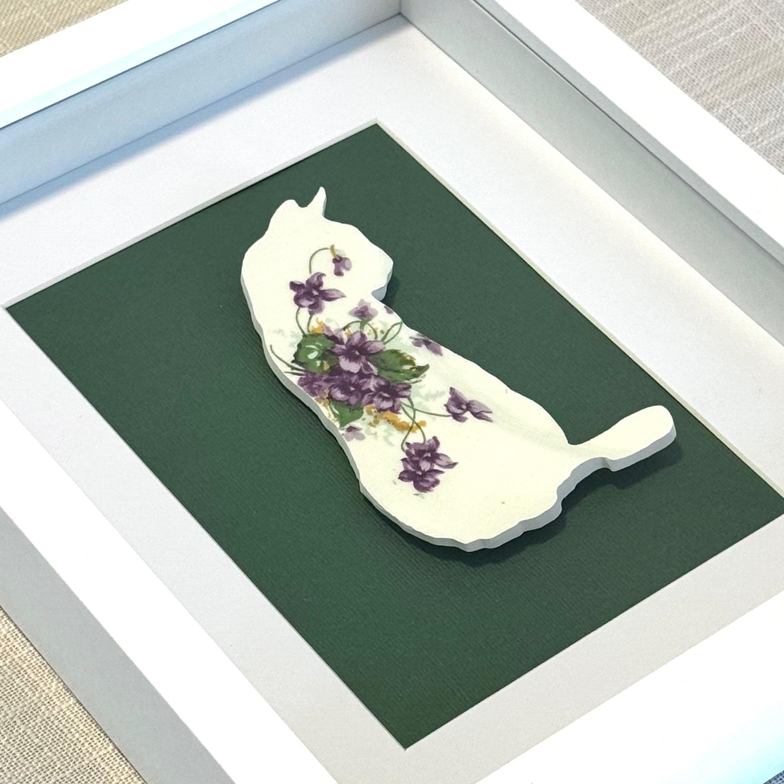 1940’s Cat from Swann Pottery Framed Artwork