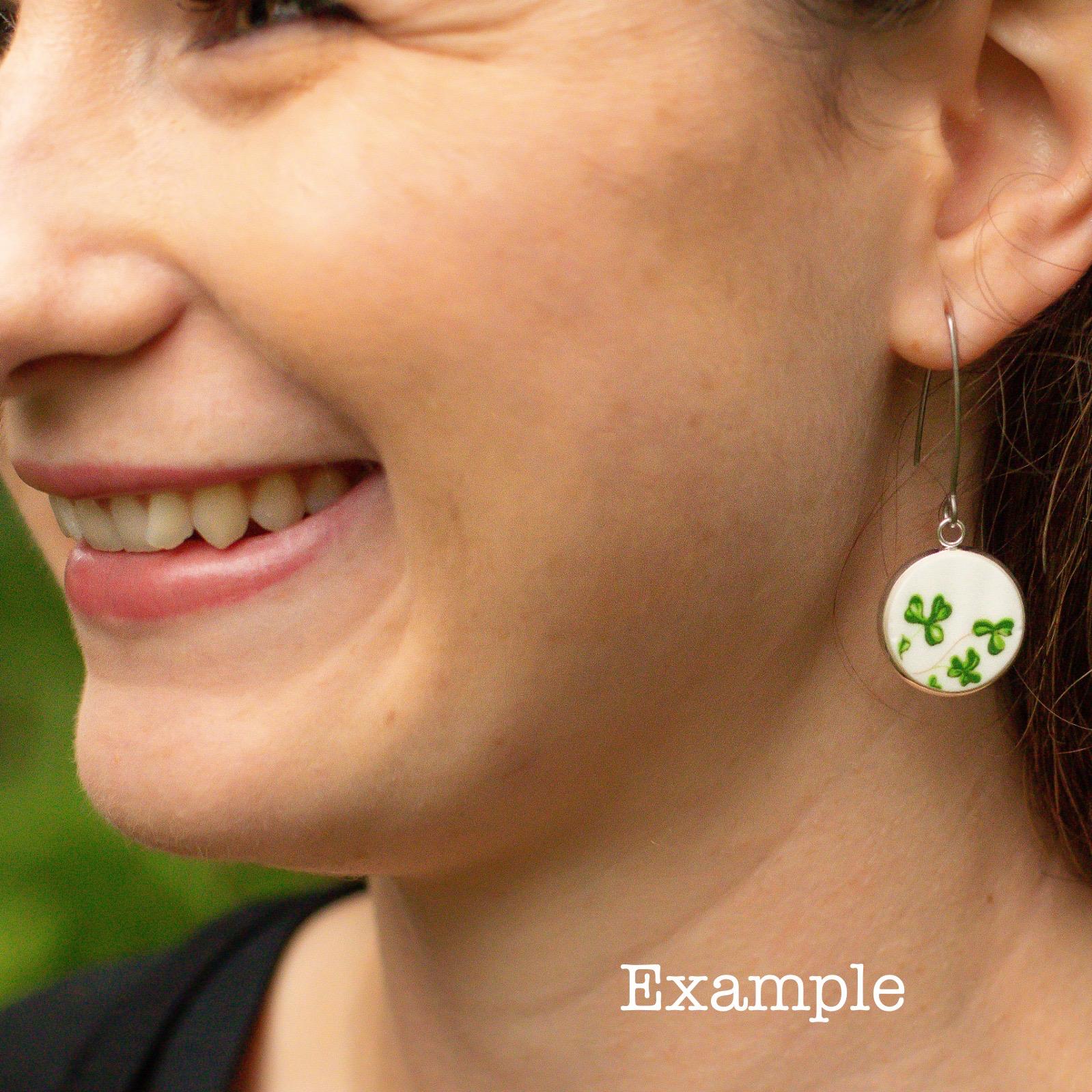 Royal Doulton Bunnykins Hooks Dangly Earrings m