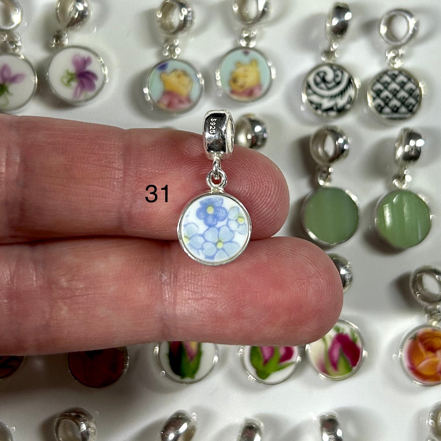 Sterling Silver Charms For Bracelets M