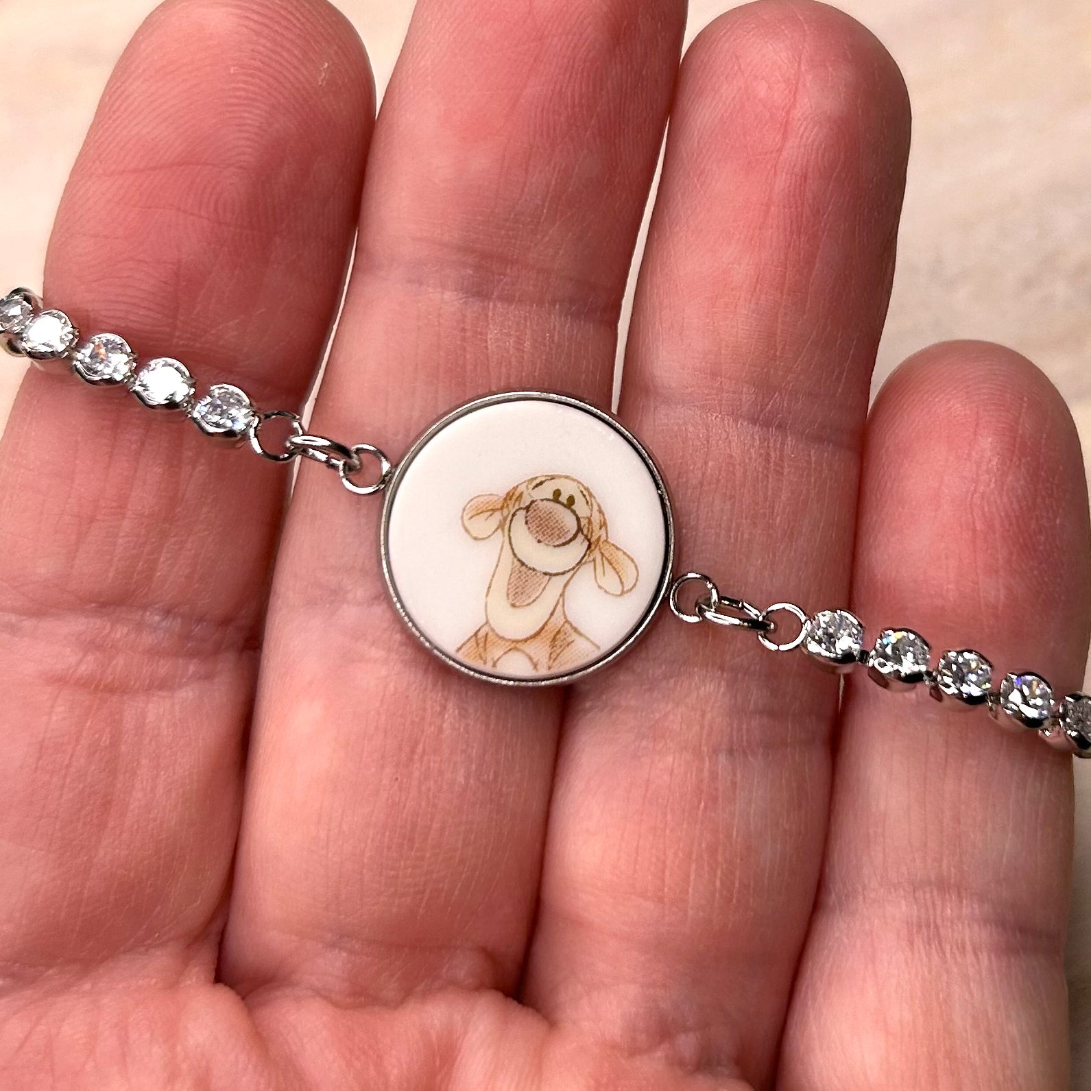 Winnie the Pooh and Friends CZ Bracelet M