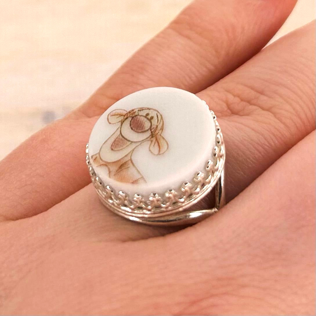 Sterling Silver Tigger Ring M