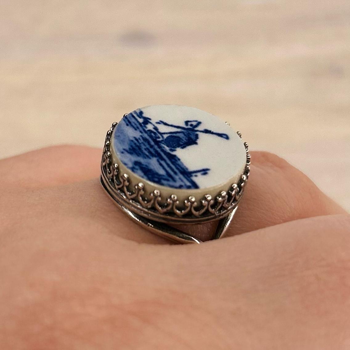 Delft Sterling Silver Ring