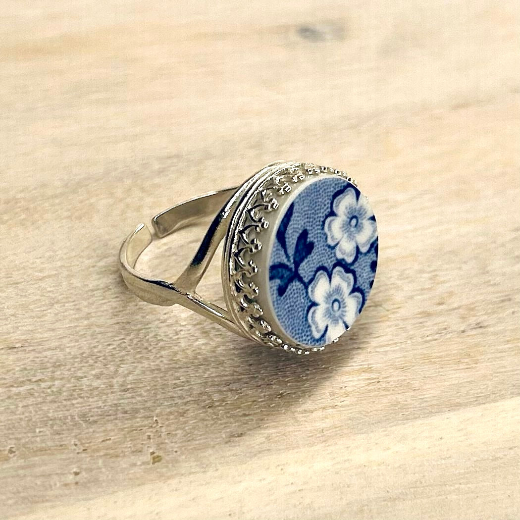 Sterling Silver Spode ‘The Blue Room’ Ring