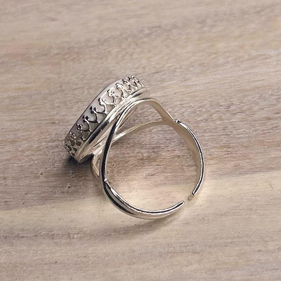 1962 Sterling Silver Royal Albert ‘Old Country Roses’ Ring