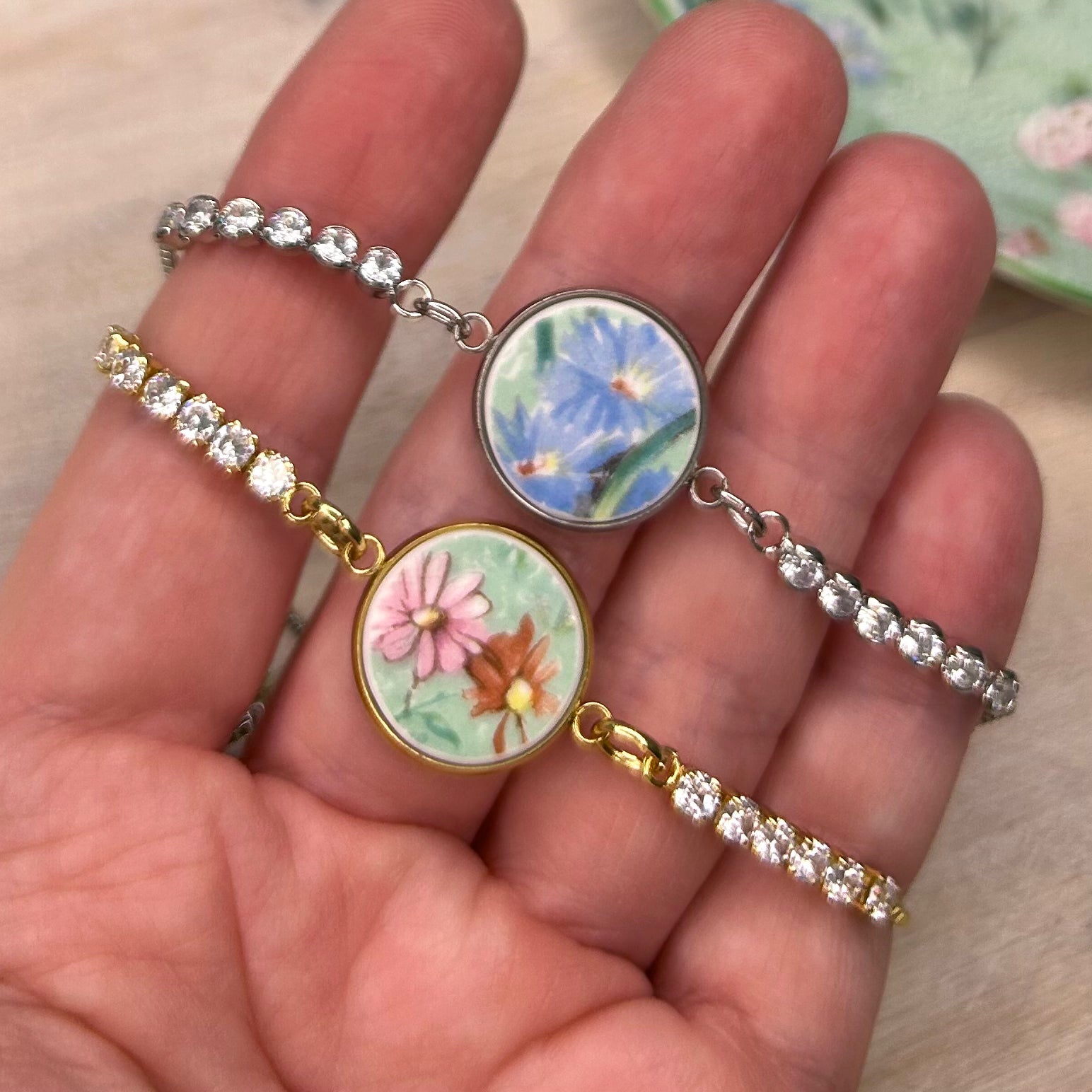 1935-45 Shelley ‘Melody’ CZ Bracelet