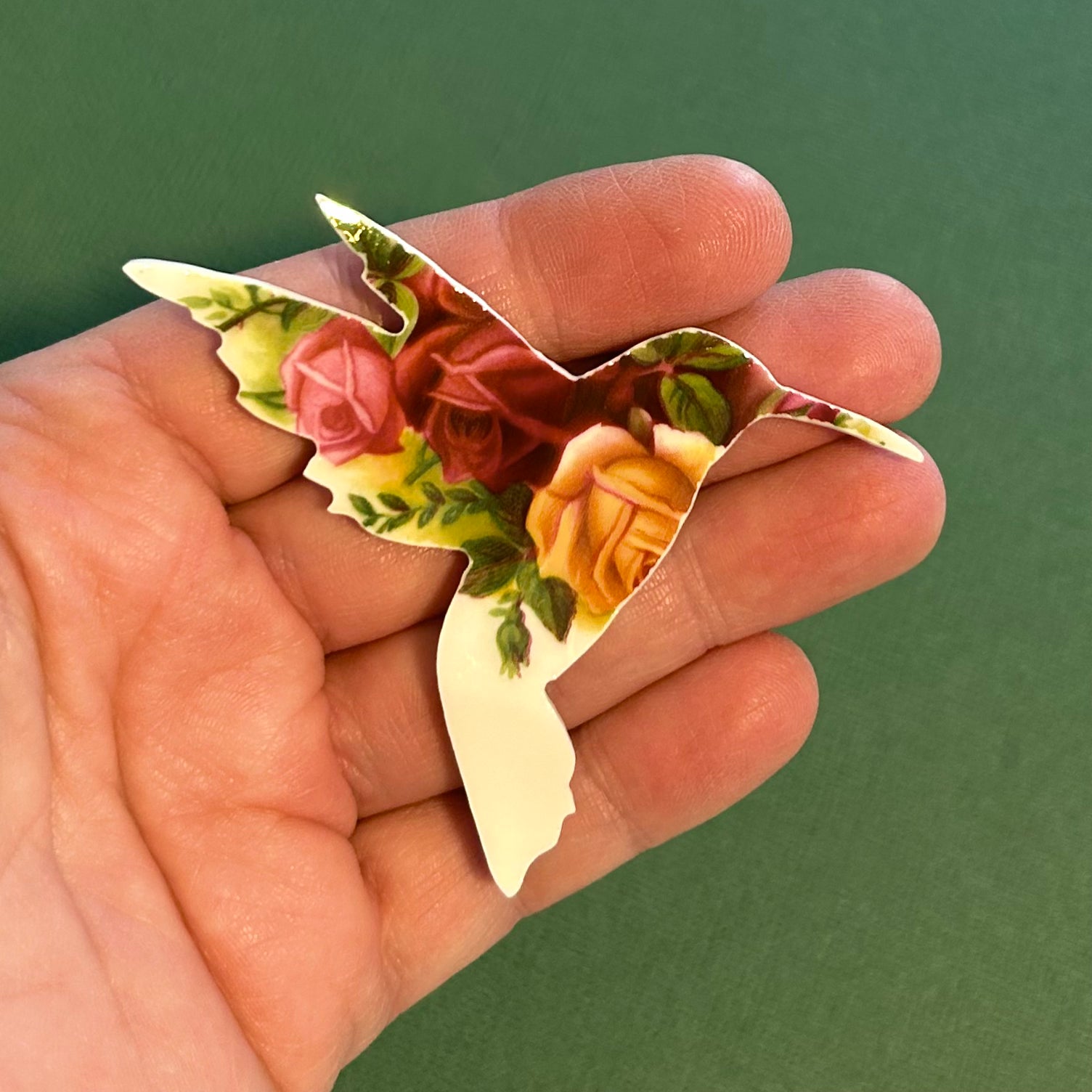 Royal Albert ‘Old Country Roses’ Hummingbird Framed Art