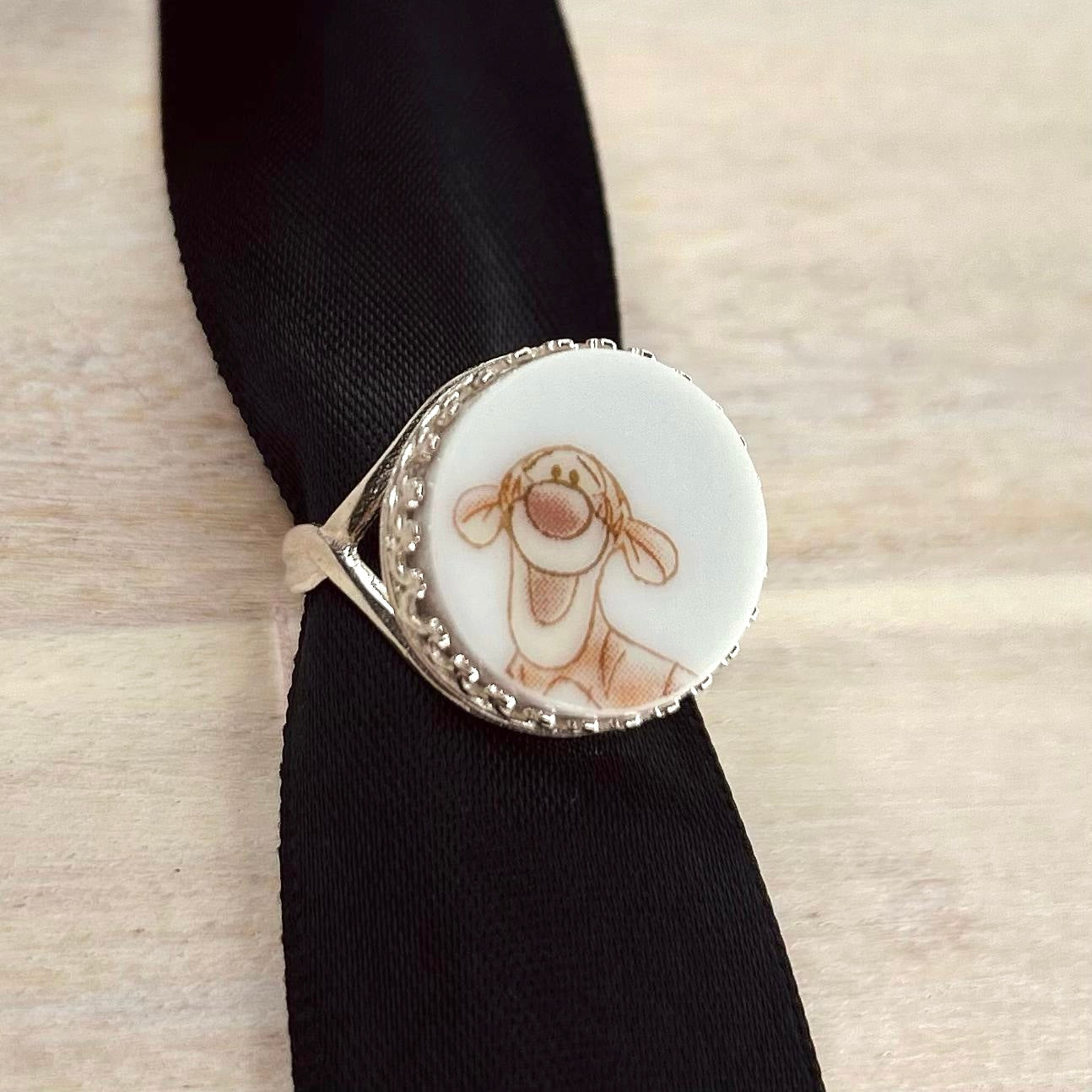 Sterling Silver Tigger Ring M