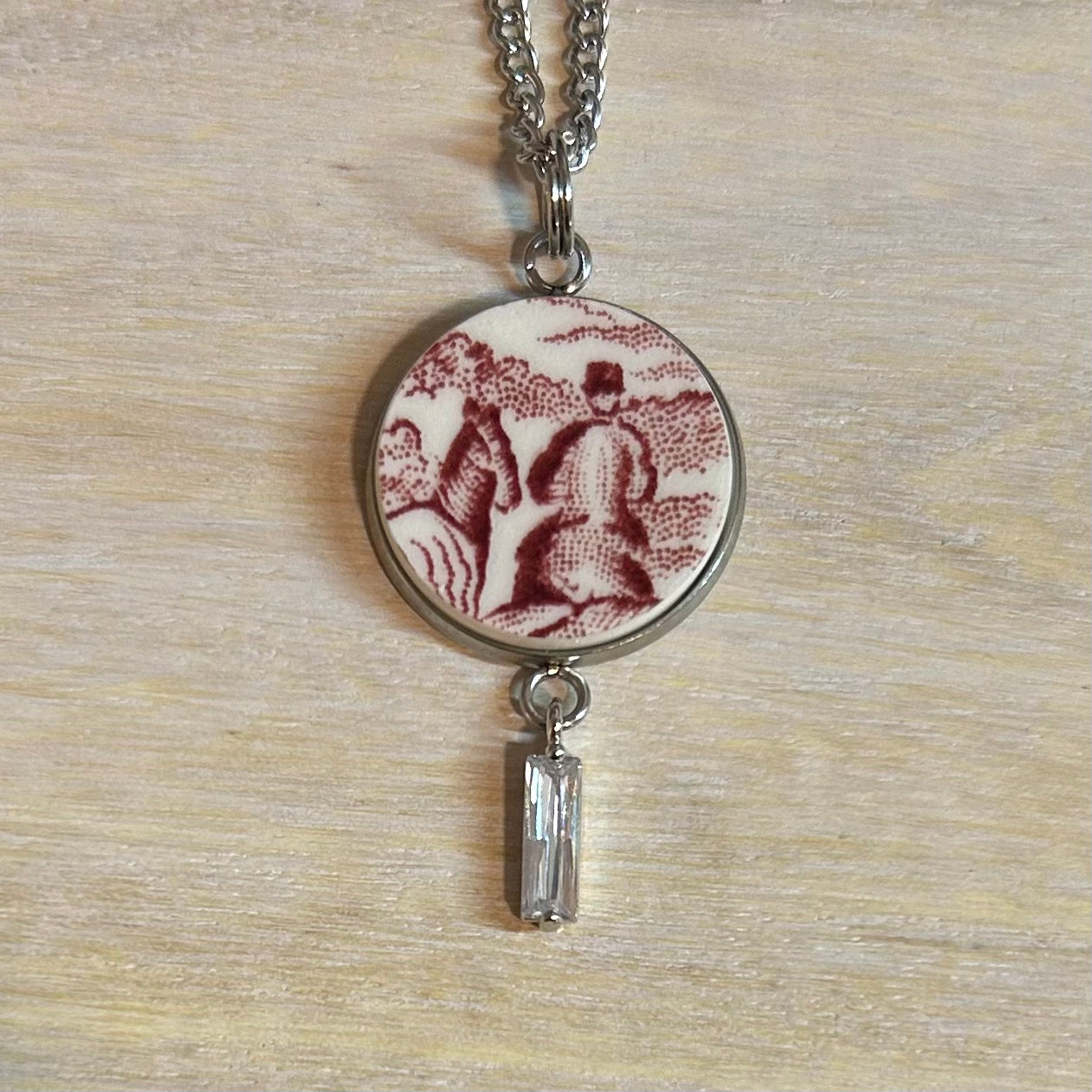 1940’s Royal Staffordshire Pendant Necklace S