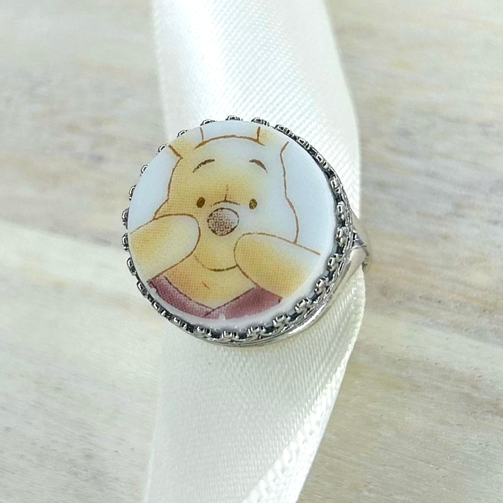 Sterling Silver Winnie The Pooh Ring
