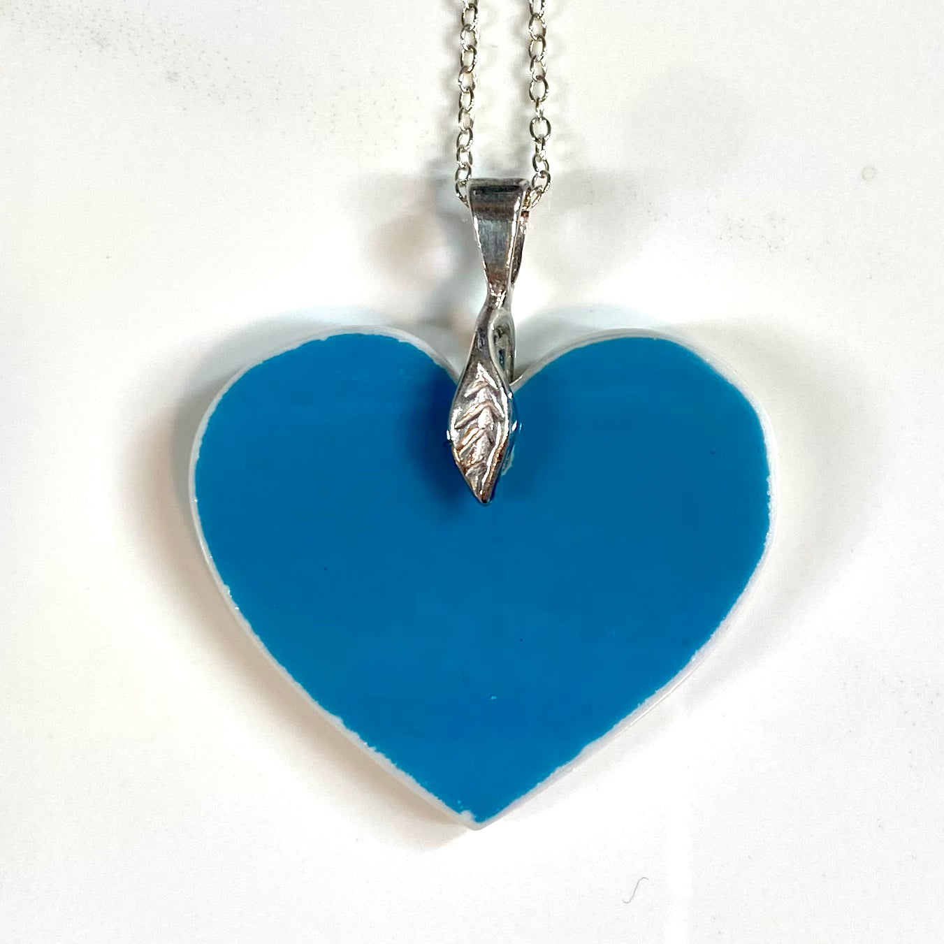 50% off! Sterling Silver Royal Albert Heart Pendant Necklace