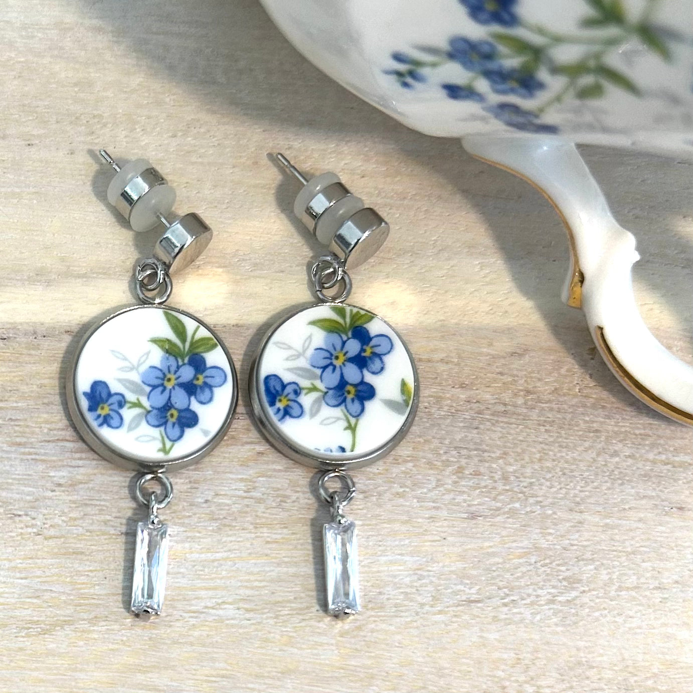 1950’s Queen Anne ‘Sonata’ Stud Dangly Earrings S