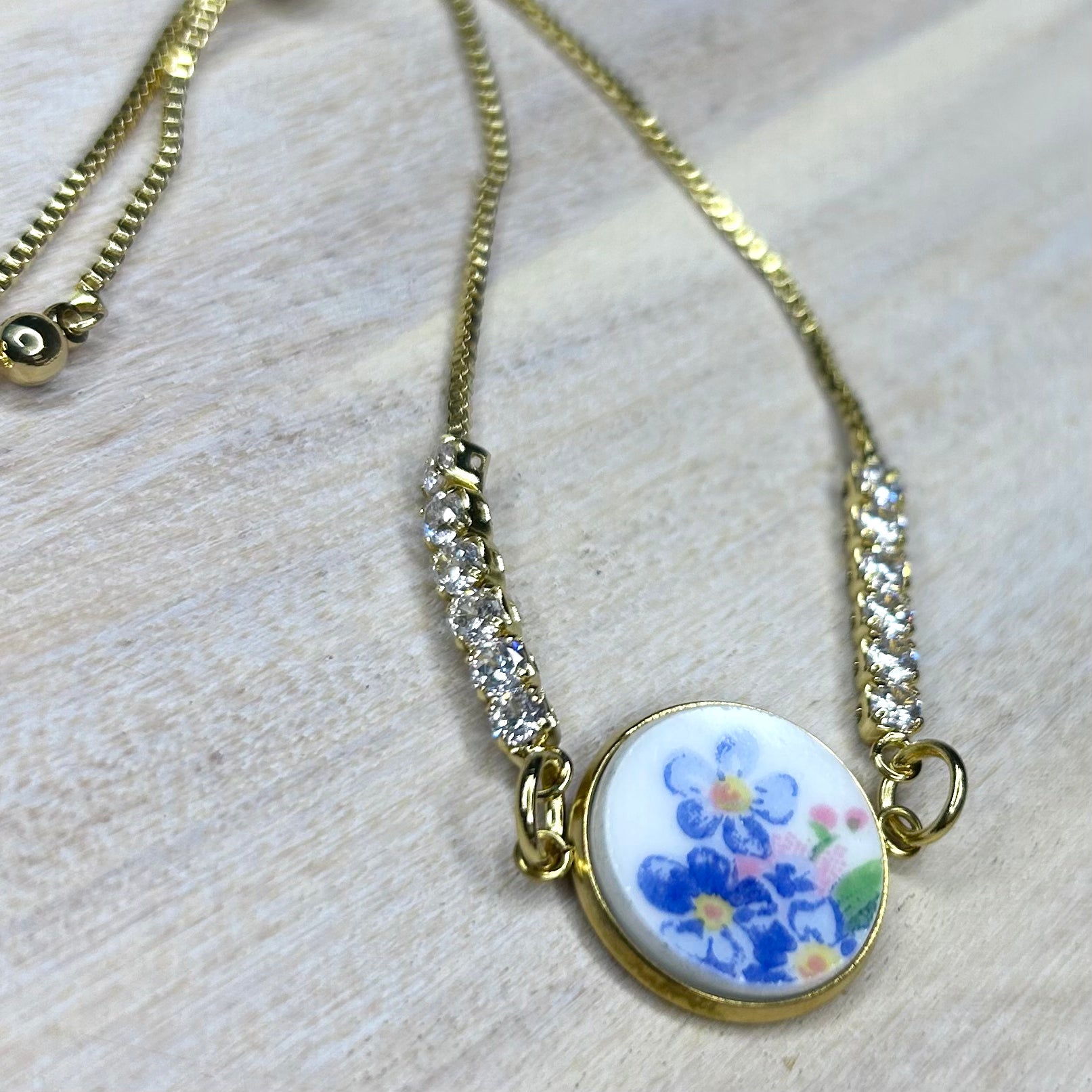 1950’s Duchess Forget-Me-Not CZ Bracelet