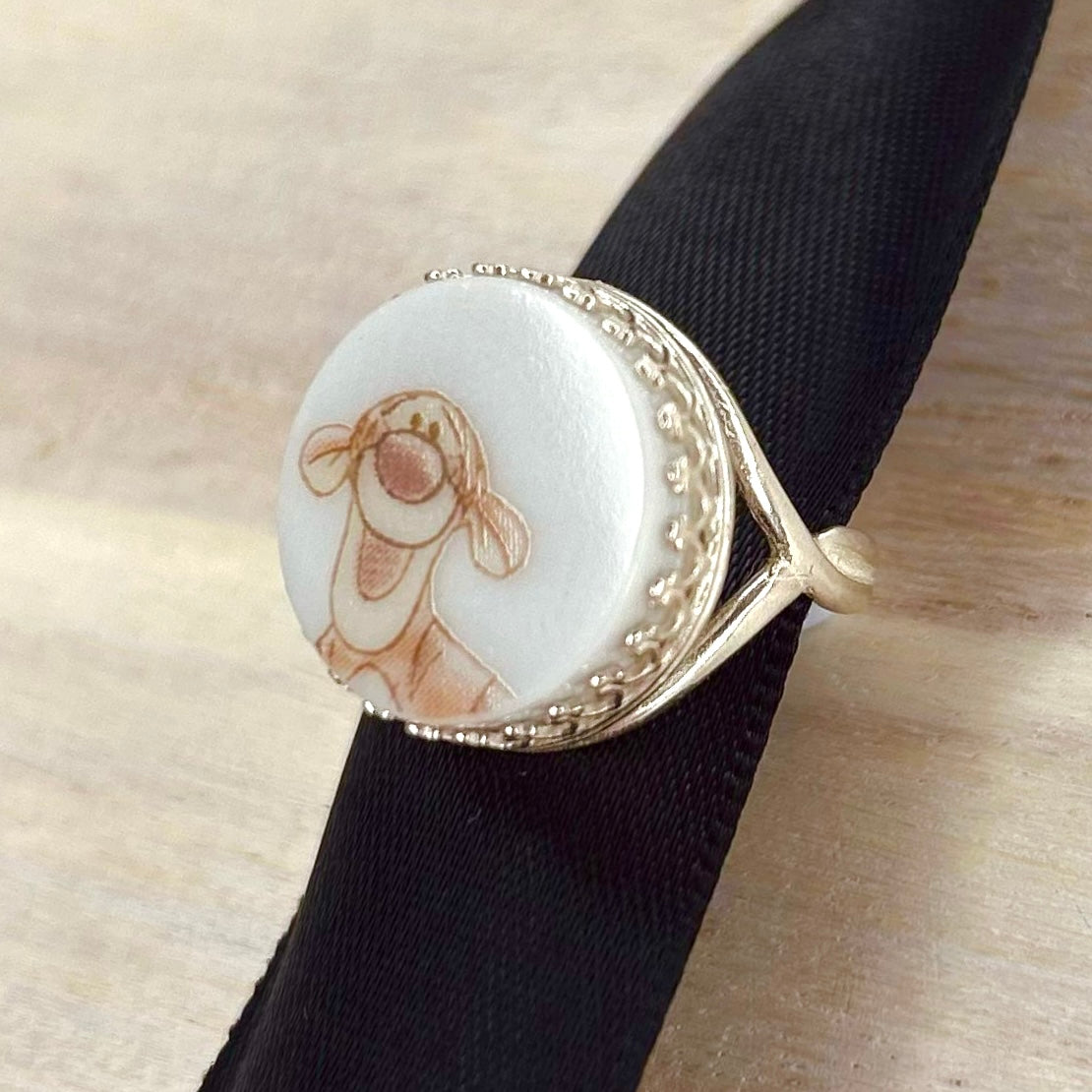 Sterling Silver Tigger Ring M