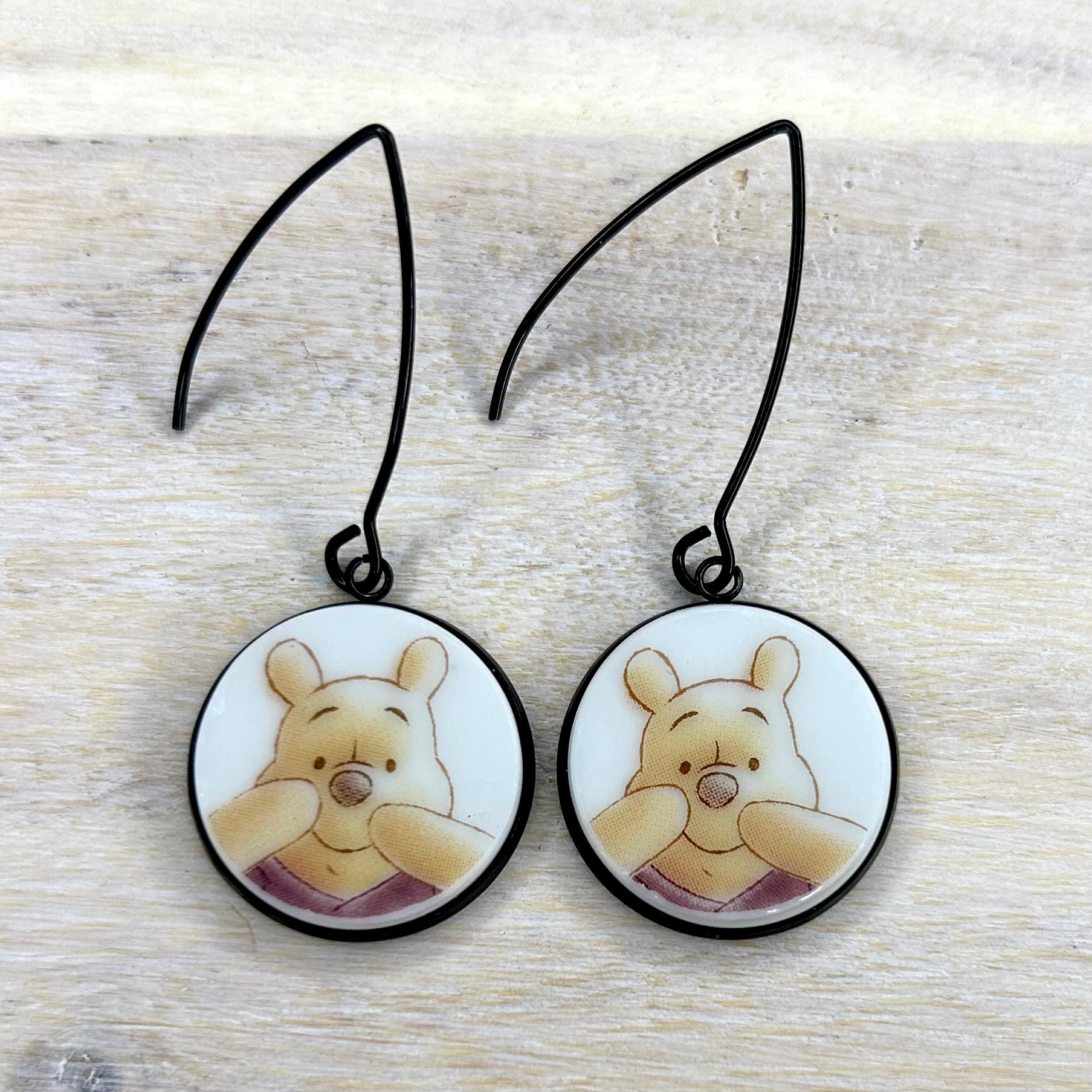 Winnie The Pooh Hooks Dangly Earrings B